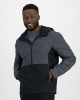 K-Way Pulse Men's Zenzi Hybrid Hood Jacket -  darkcharcoal
