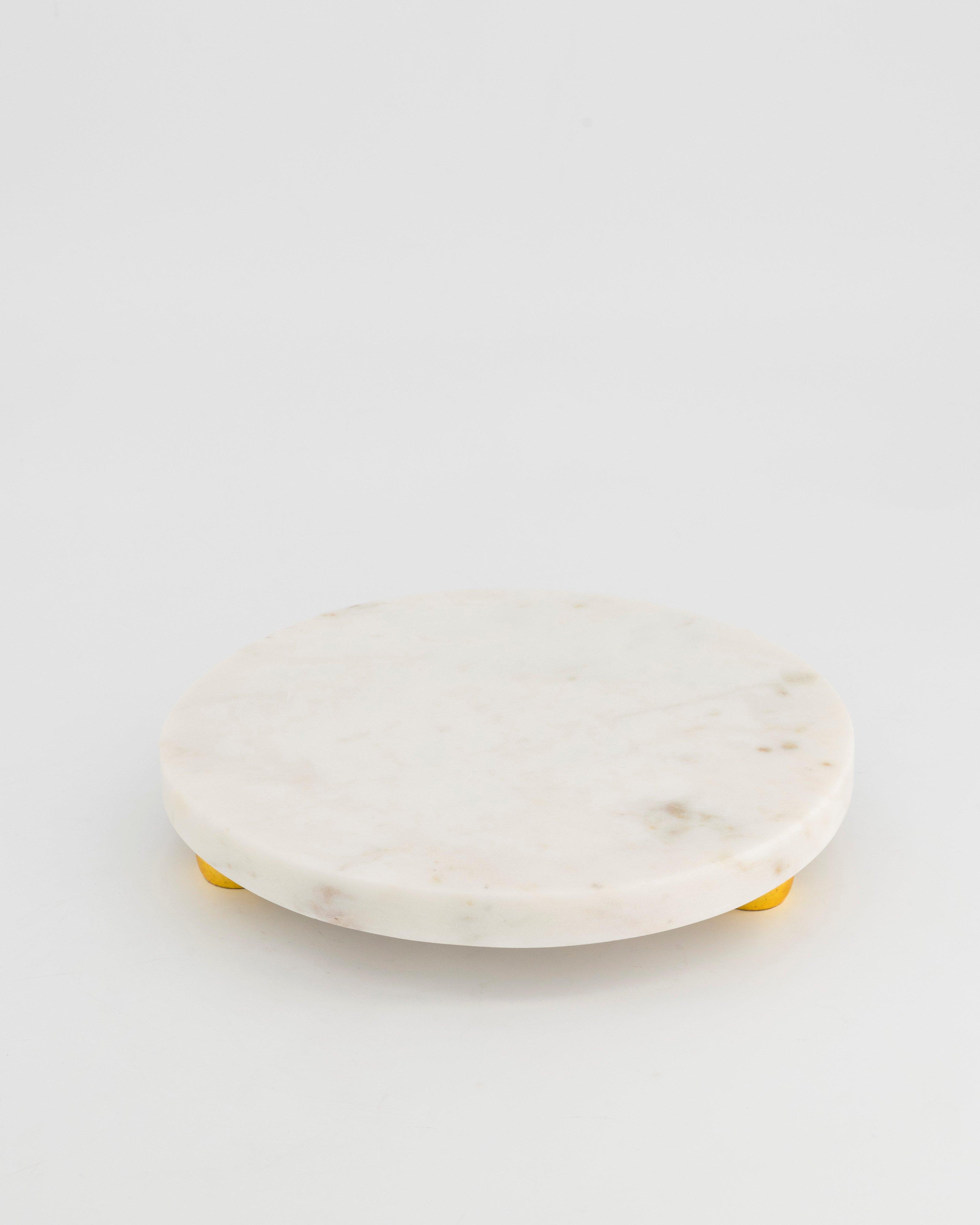 White Marble Trivet -  White