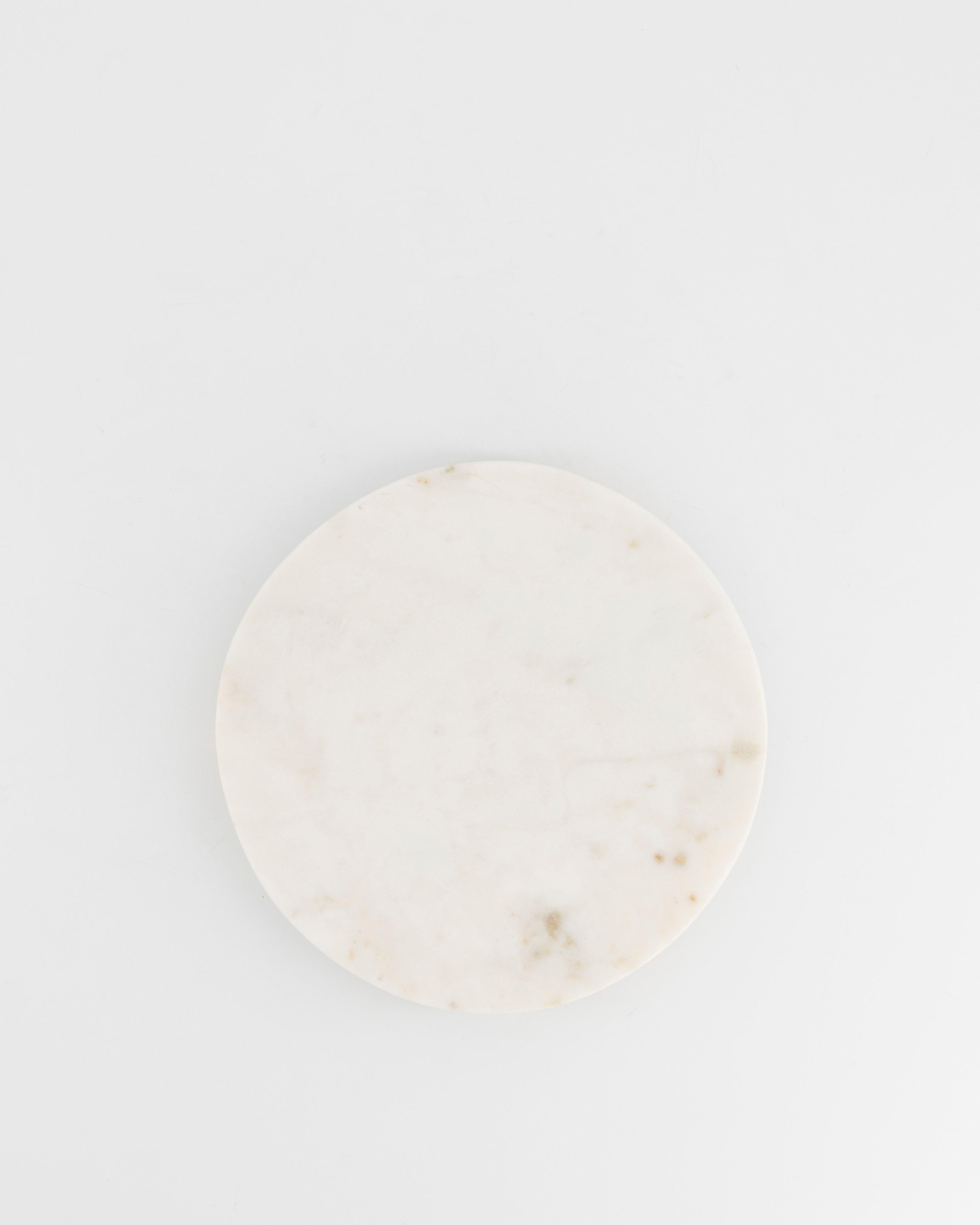 White Marble Trivet -  White