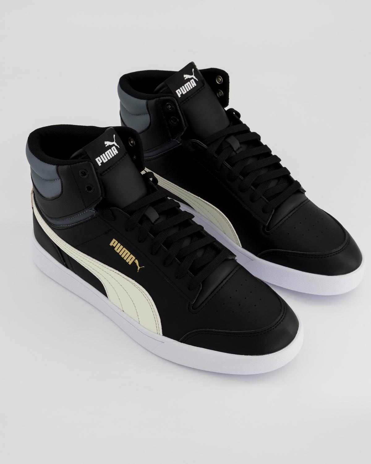 Puma Men's Shuffle Mid Sneakers -  Black