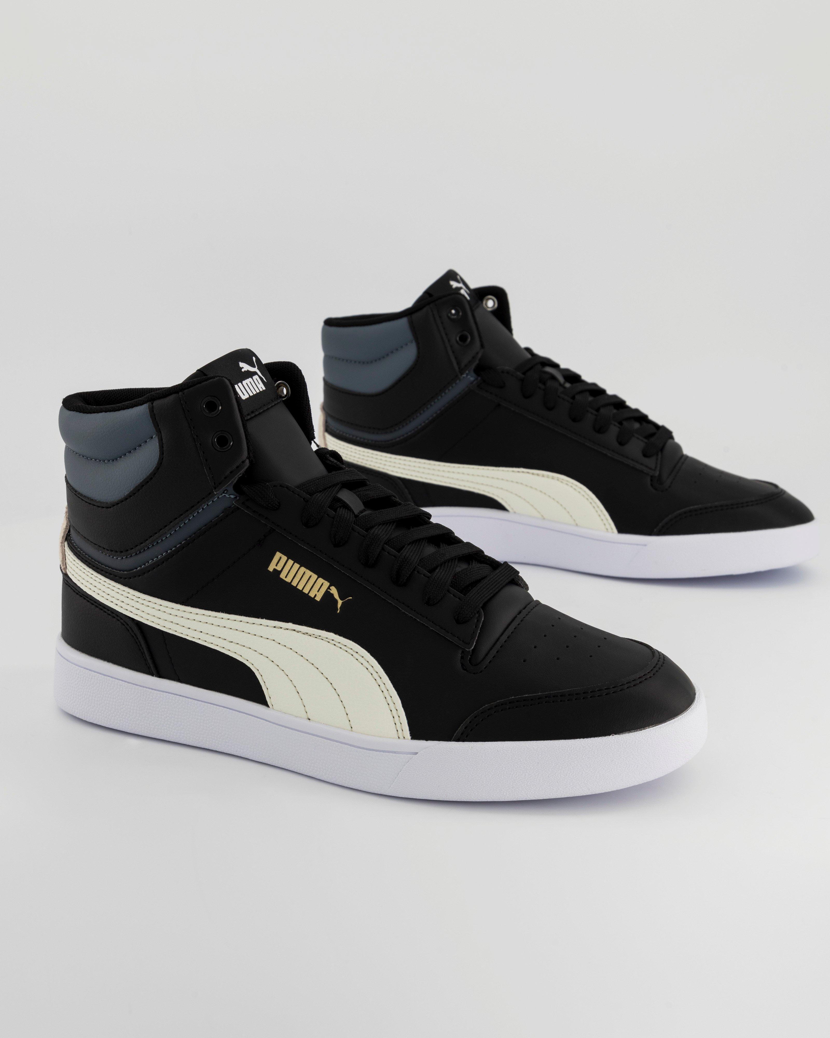 Puma Men's Shuffle Mid Sneakers -  Black