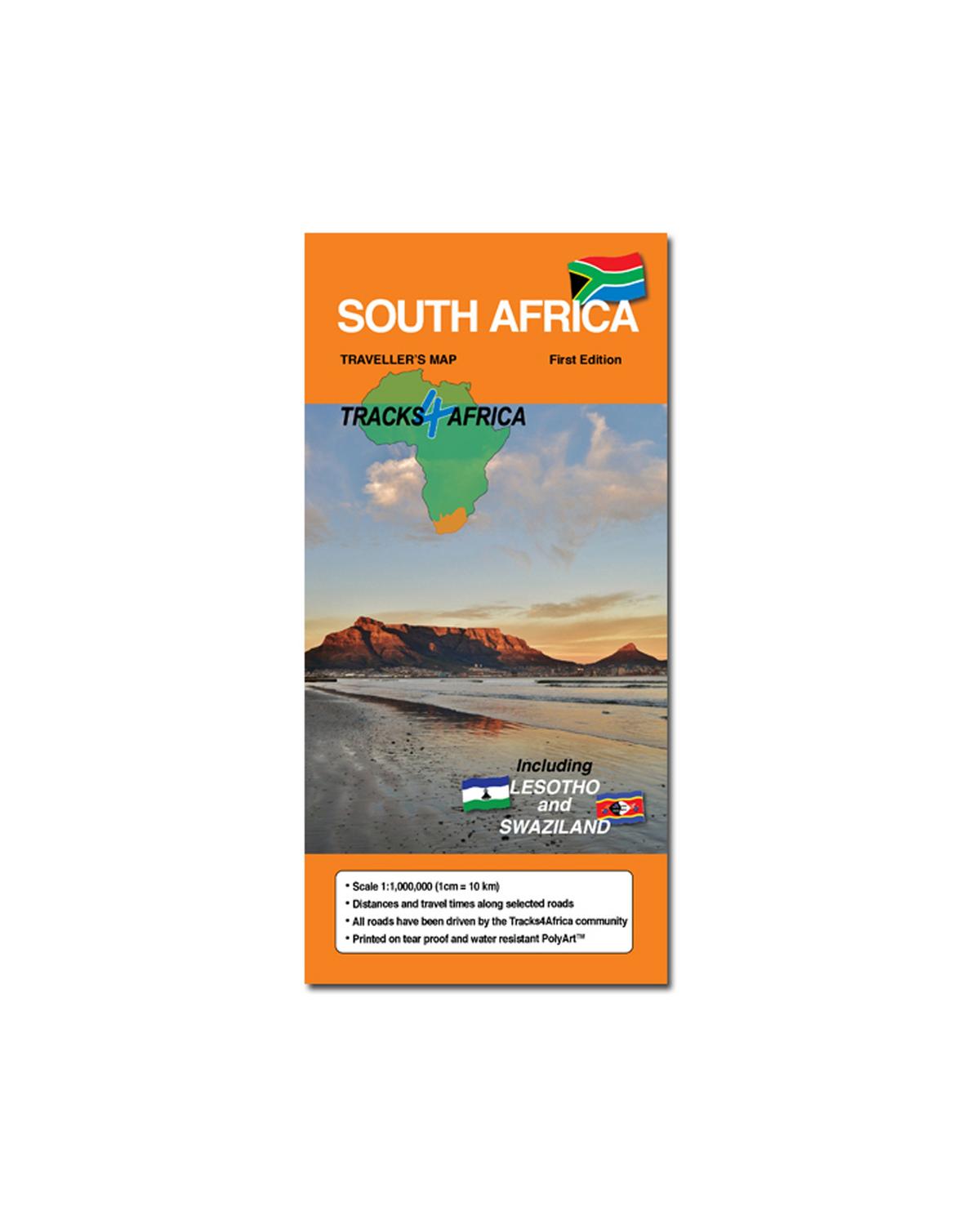 T4A South AFrica 2nd Edt. Paper Map -  white