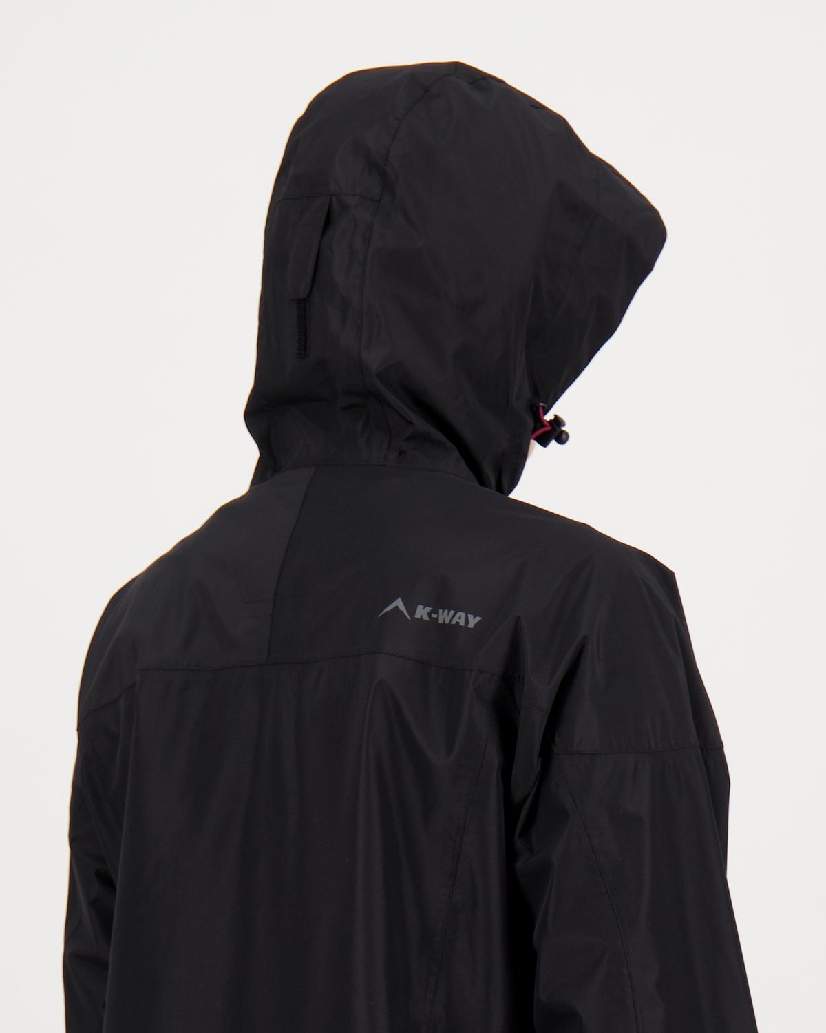 K-Way Women’s Cascade Waterproof Rain Jacket -  Black