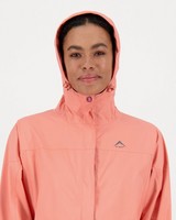 K-Way Women’s Cascade Waterproof Rain Jacket -  rose