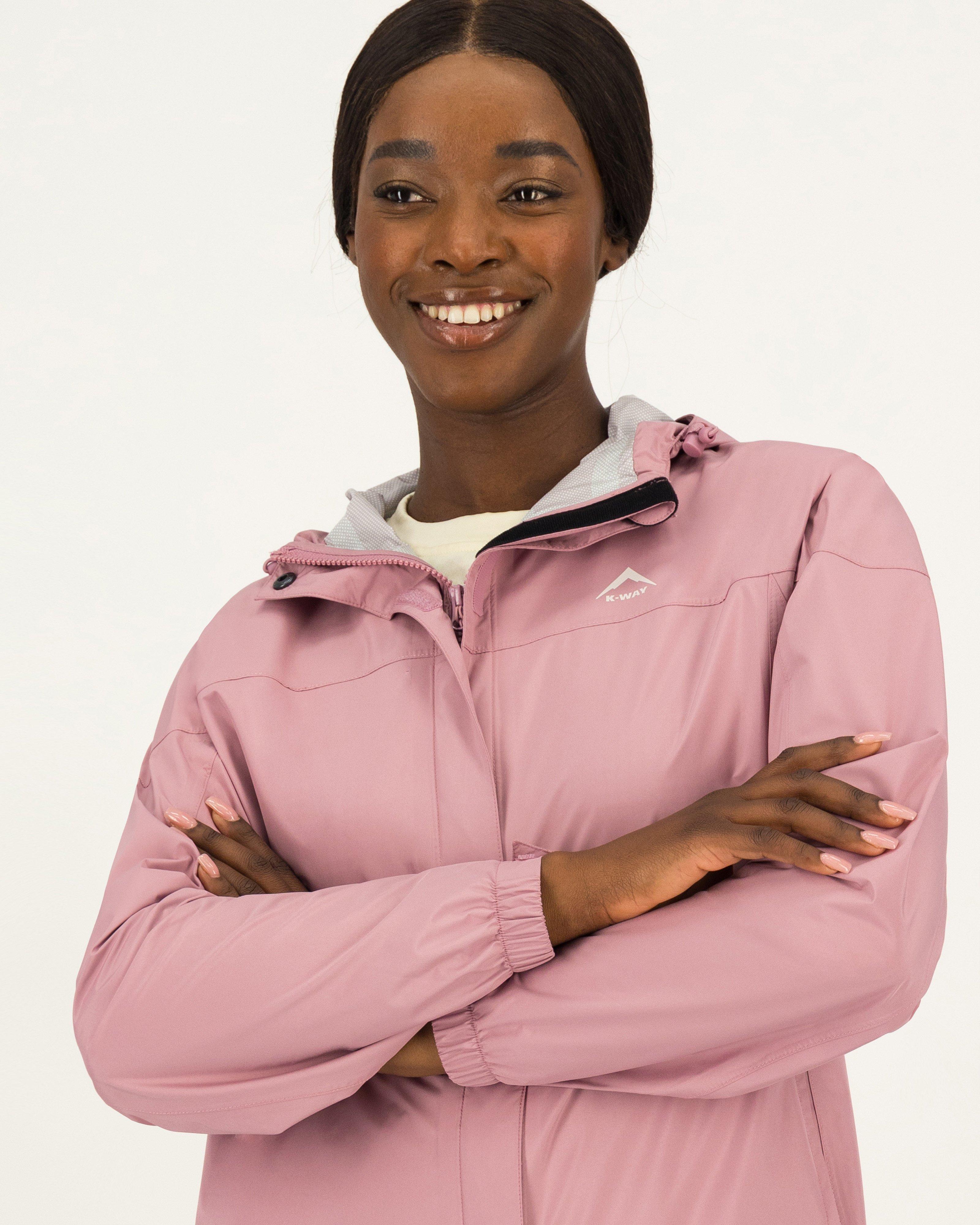 K-Way Women’s Cascade Waterproof Rain Jacket -  Mauve