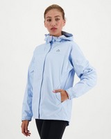 K-Way Women’s Cascade Waterproof Rain Jacket -  lightblue