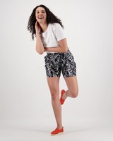 Rare Earth Women's Bree Printed Shorts -  navy