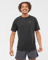 Salomon Men's Cross Rebel Short Sleeve Shirt -  black