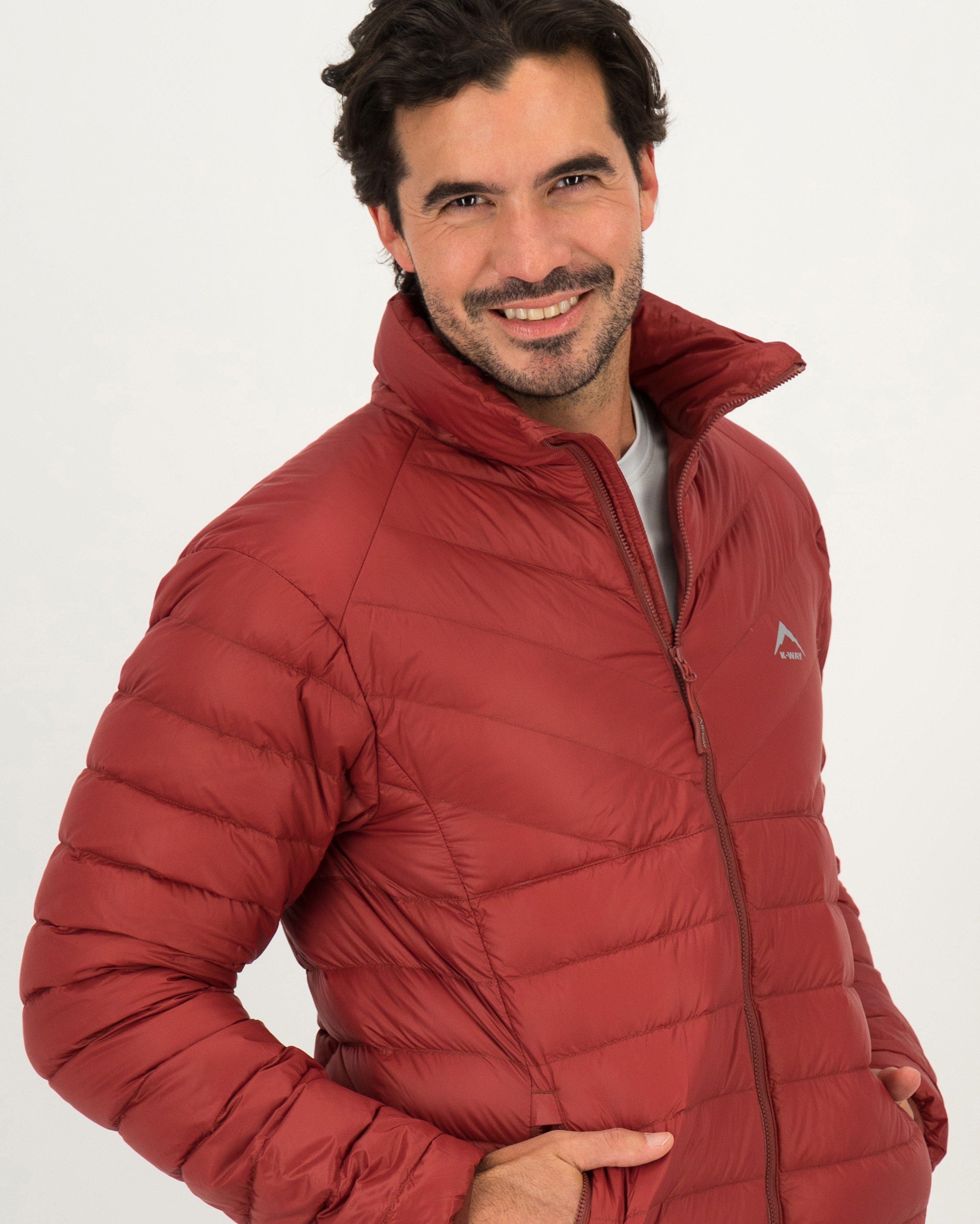 K-Way Men's Doug Down Jacket -  Oxblood