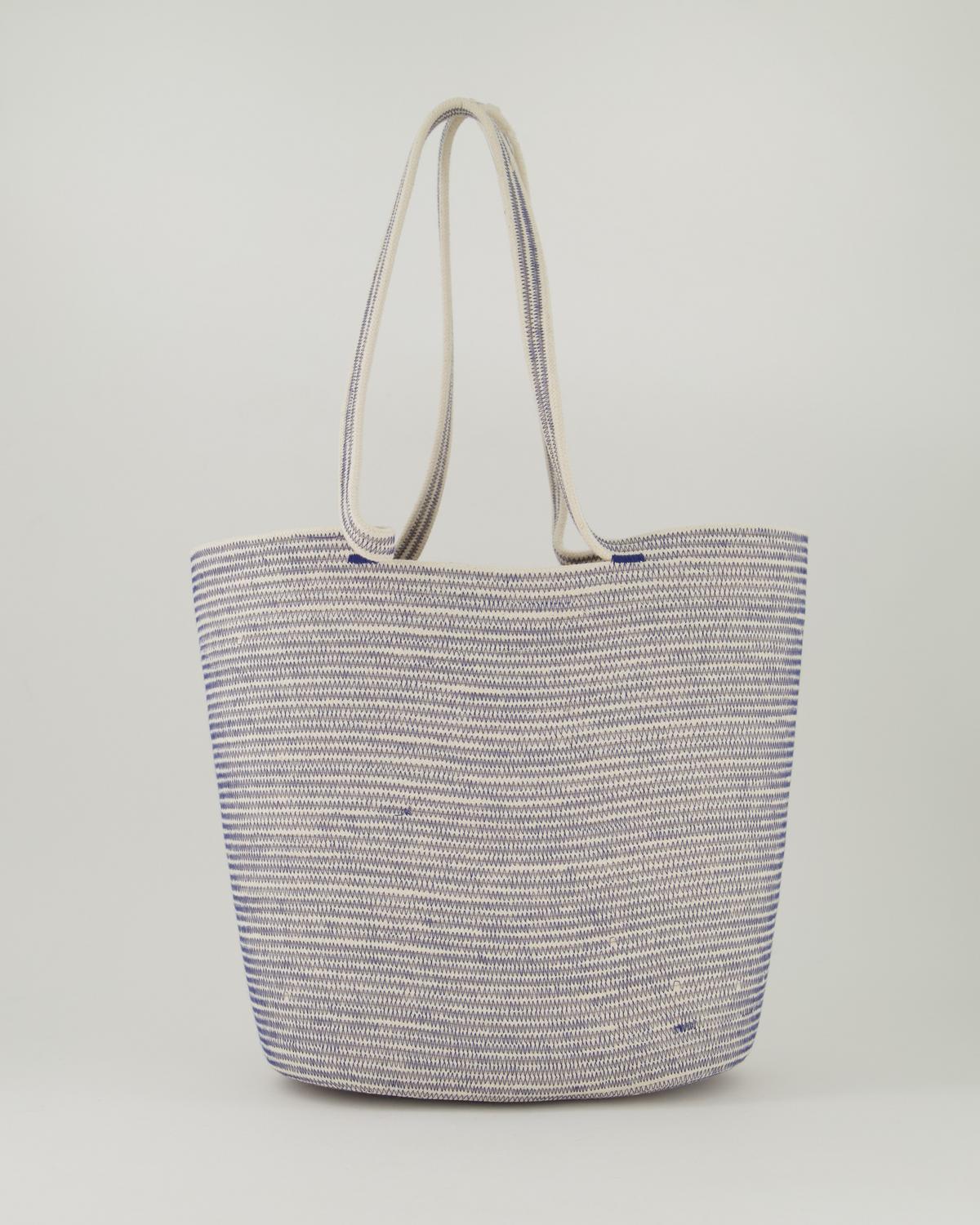 Campia Cotton Bucket Bag -  navy