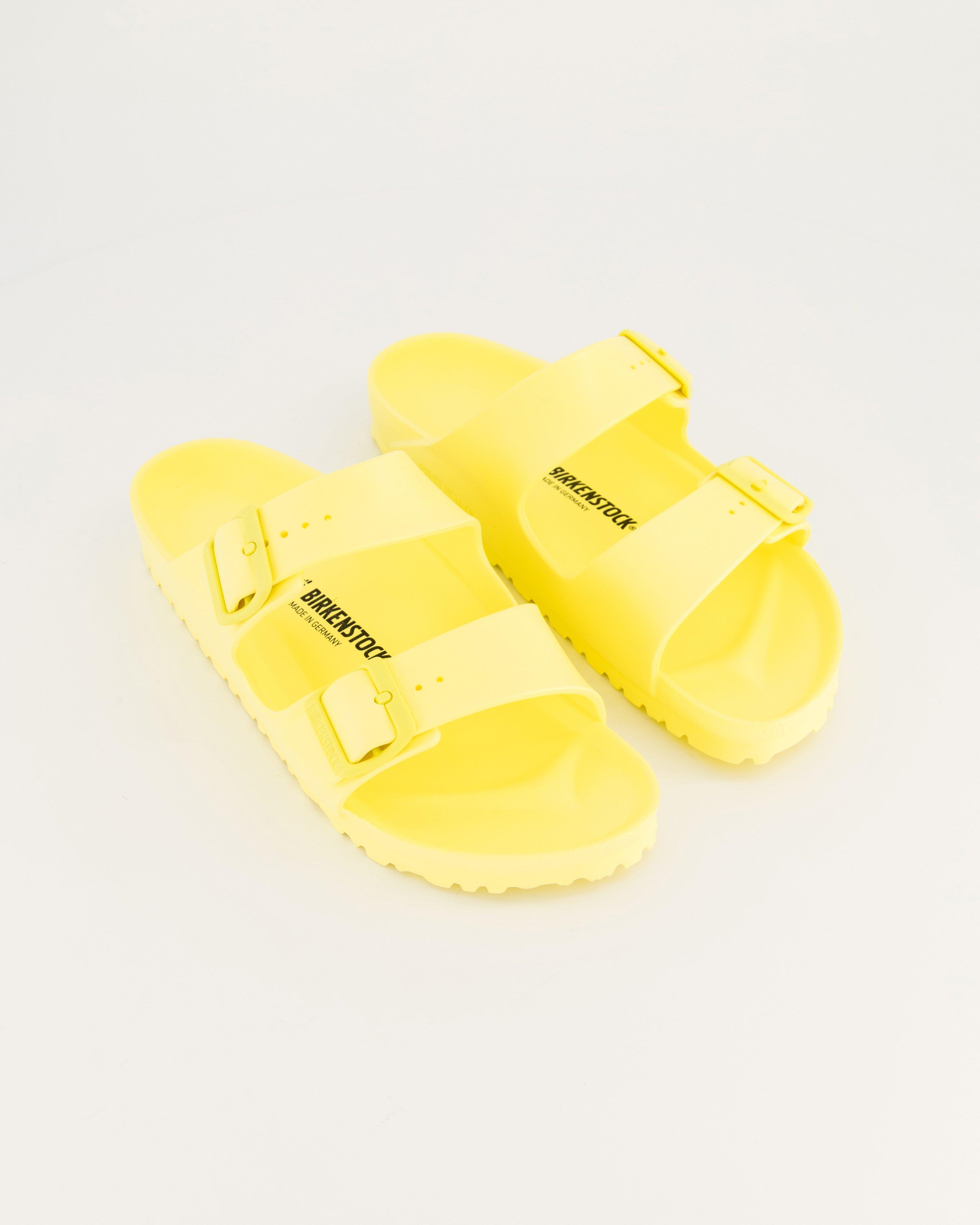 yellow birkenstocks arizona eva