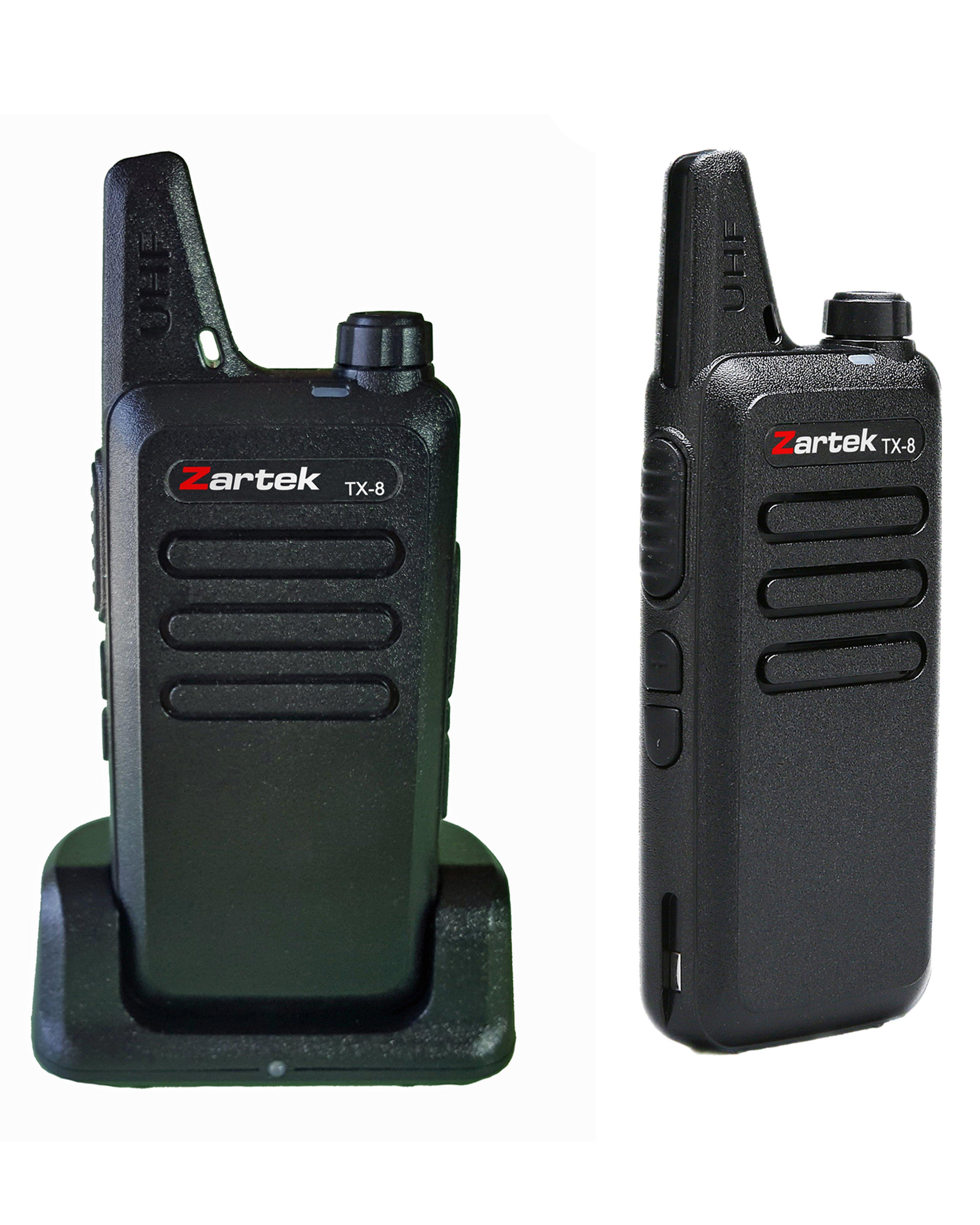 Zartek TX8 Two-way Radio (Twin pack) -  Black