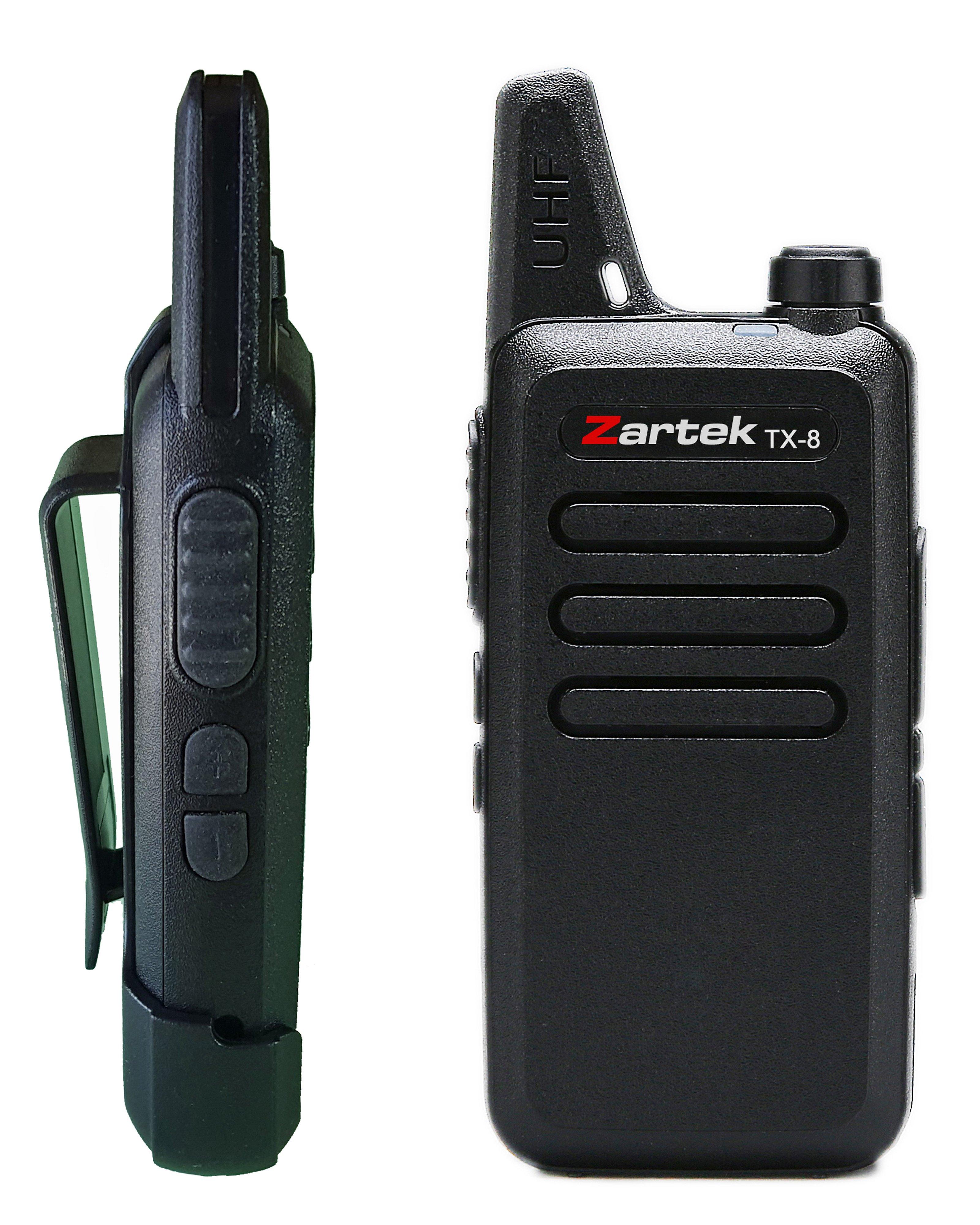 Zartek TX8 Two-way Radio (Twin pack) -  Black