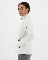 K-Way Women’s Mellissa Knitted Fleece Jacket -  silvergrey