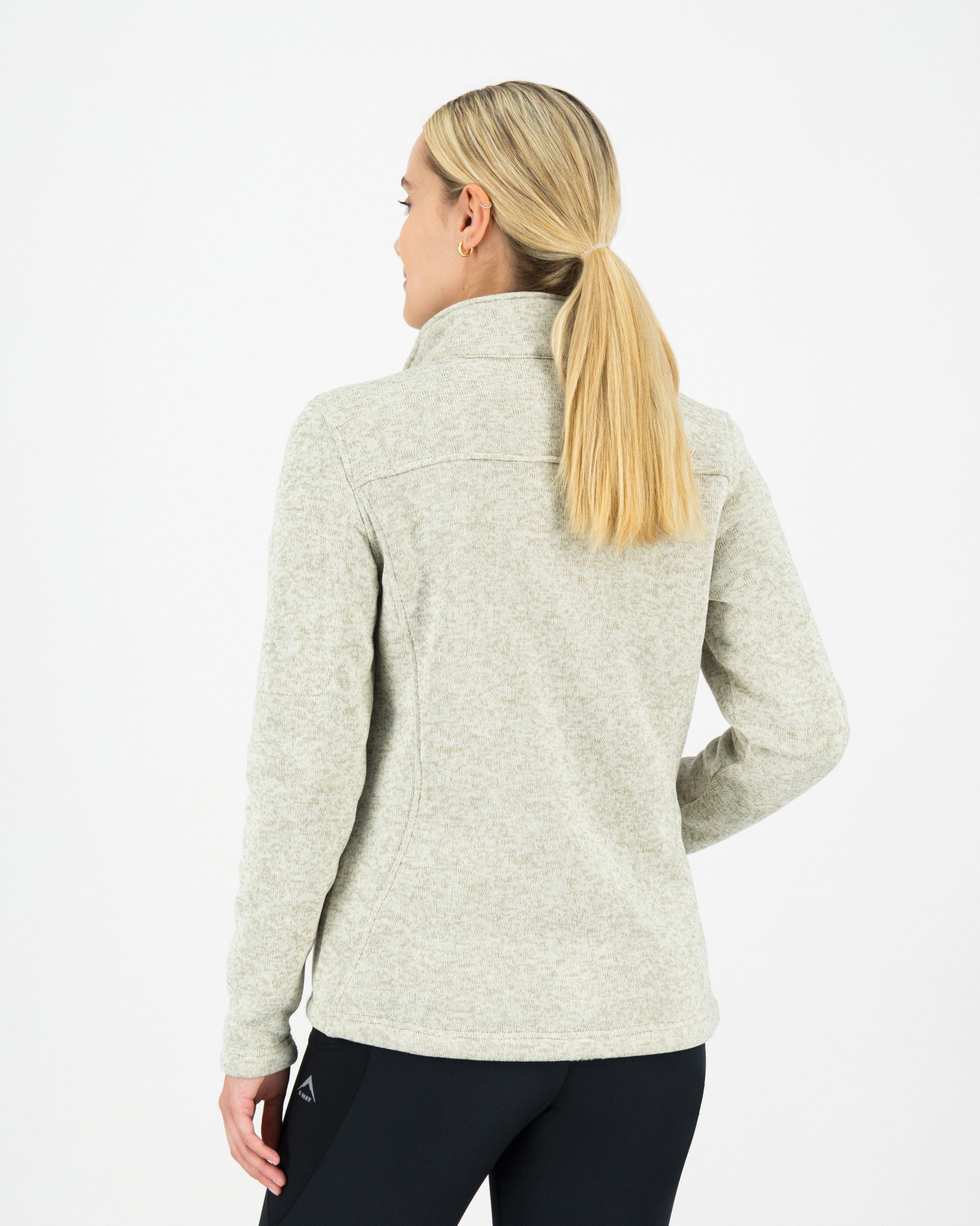 K-Way Women's Melissa Knitted Fleece Jacket -  Stone