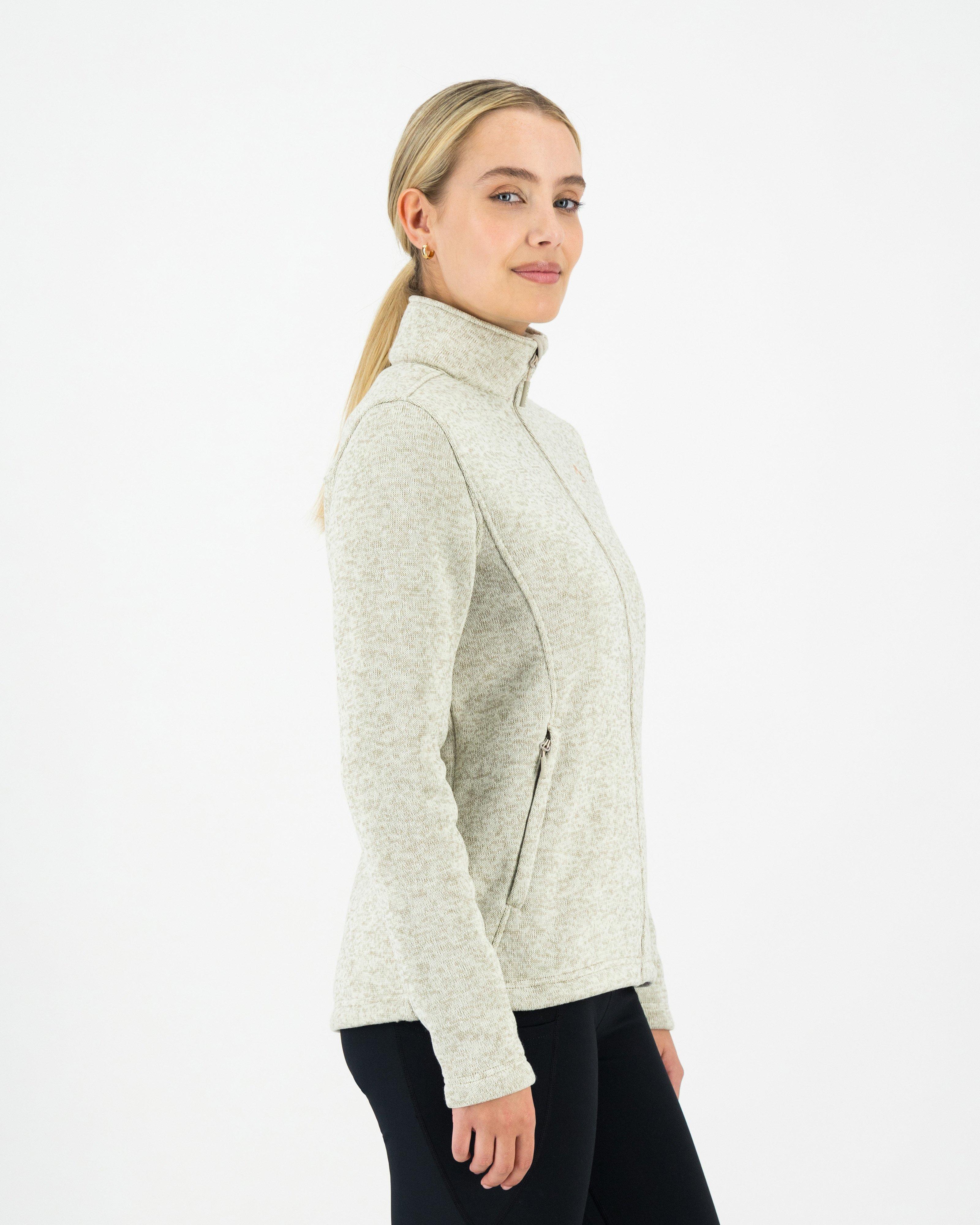 K-Way Women's Melissa Knitted Fleece Jacket -  Stone