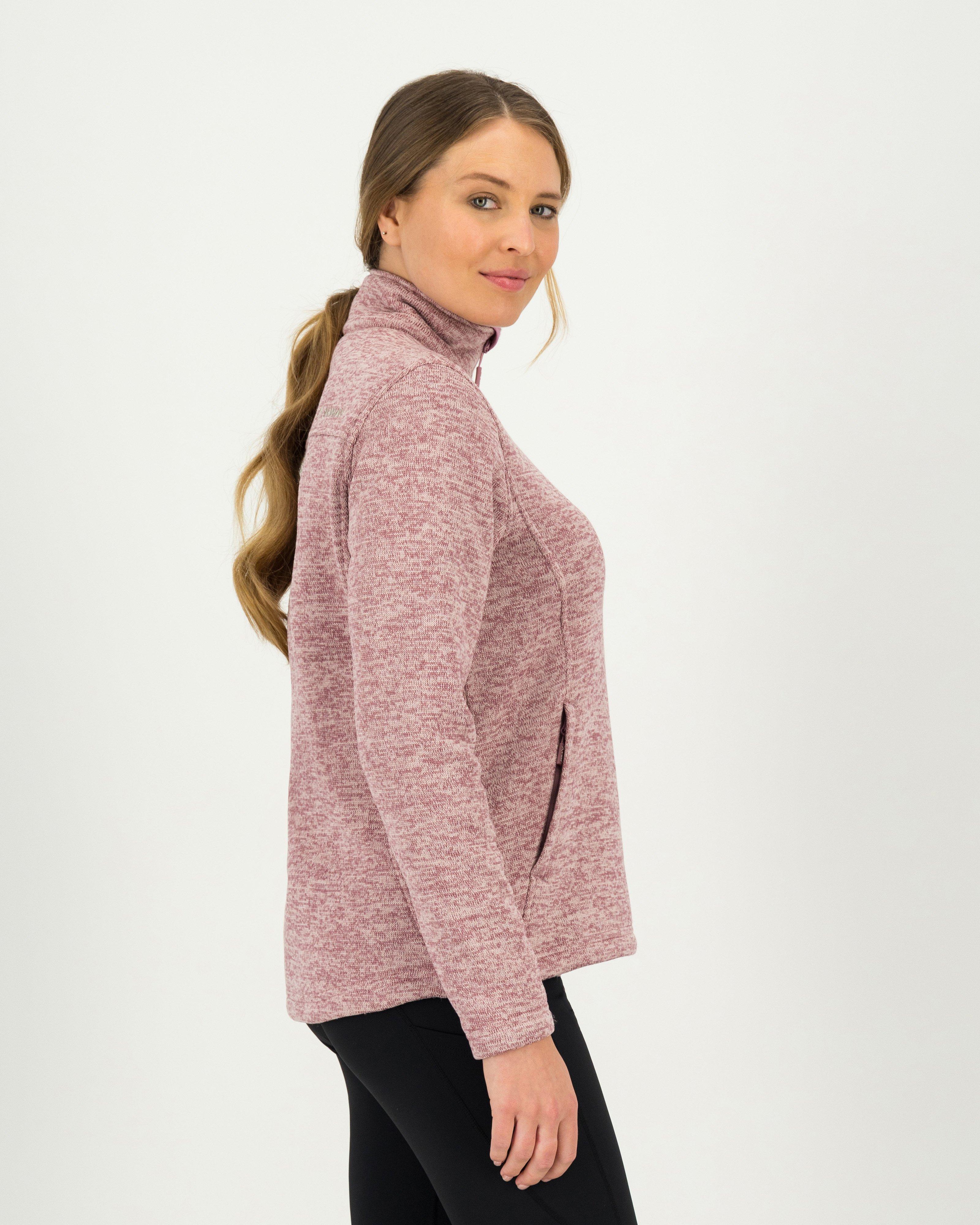 K-Way Women's Melissa Knitted Fleece Jacket -  Mauve