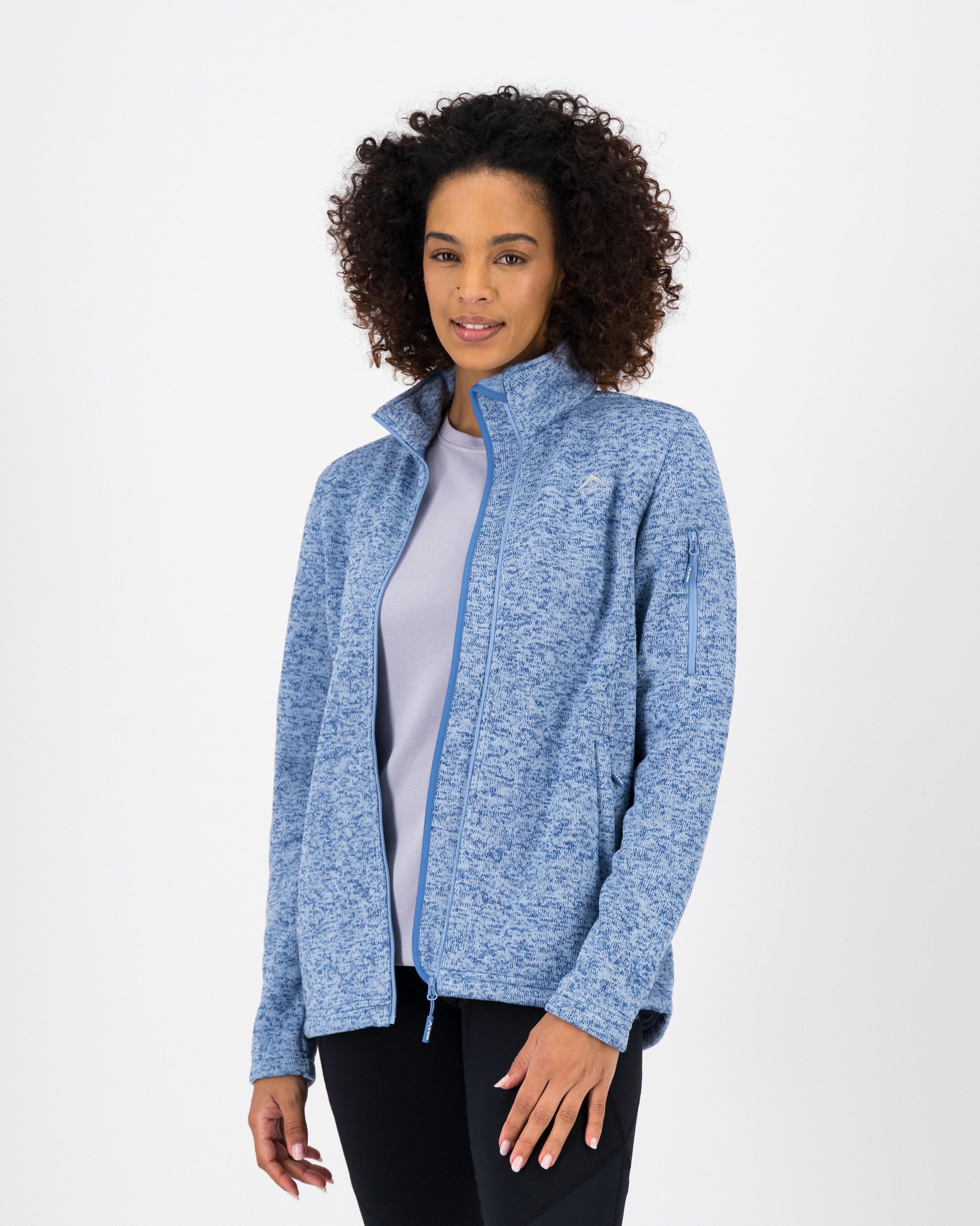 K-Way Women's Melissa Knitted Fleece Jacket -  Blue