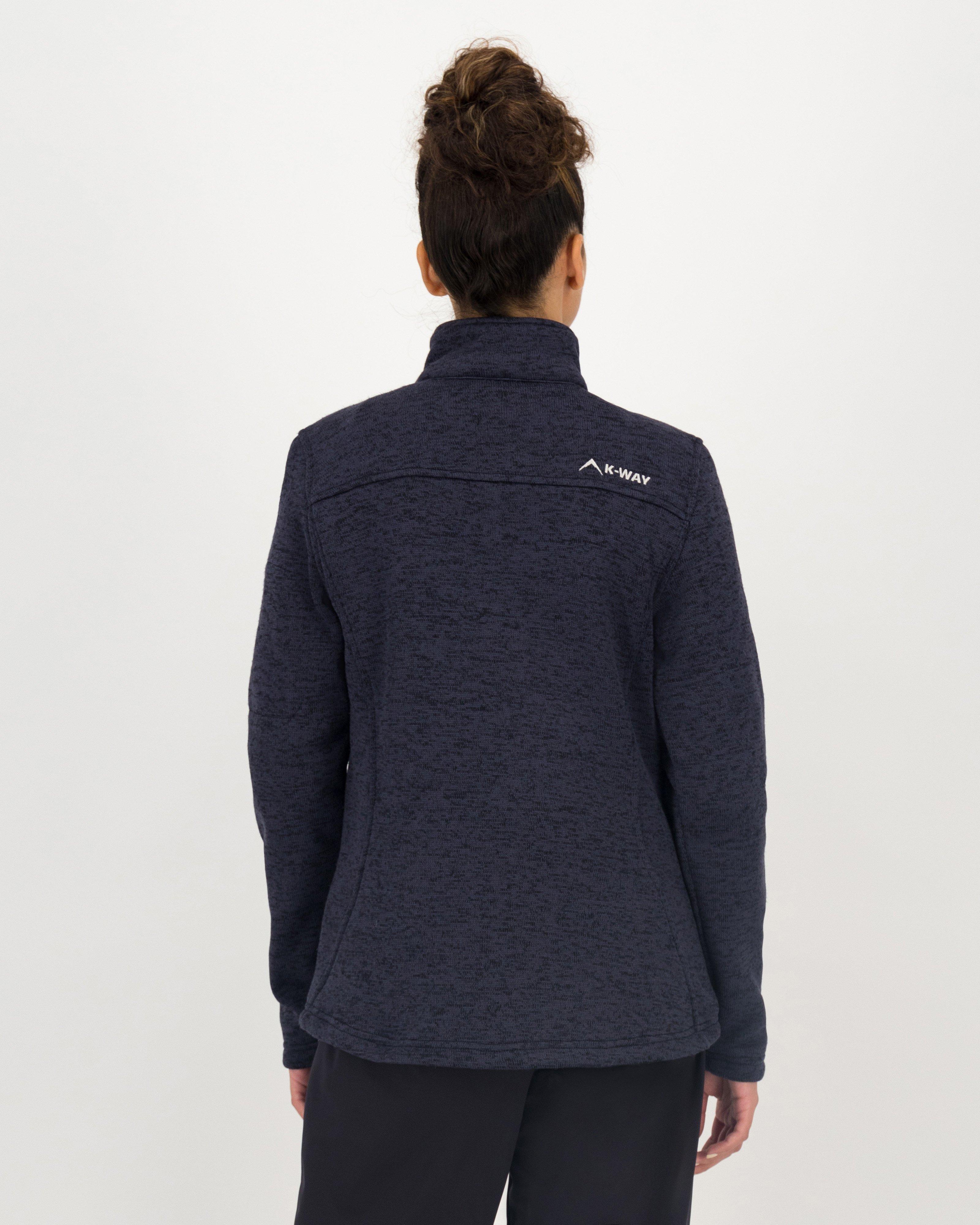 K-Way Women's Melissa Knitted Fleece Jacket -  Navy