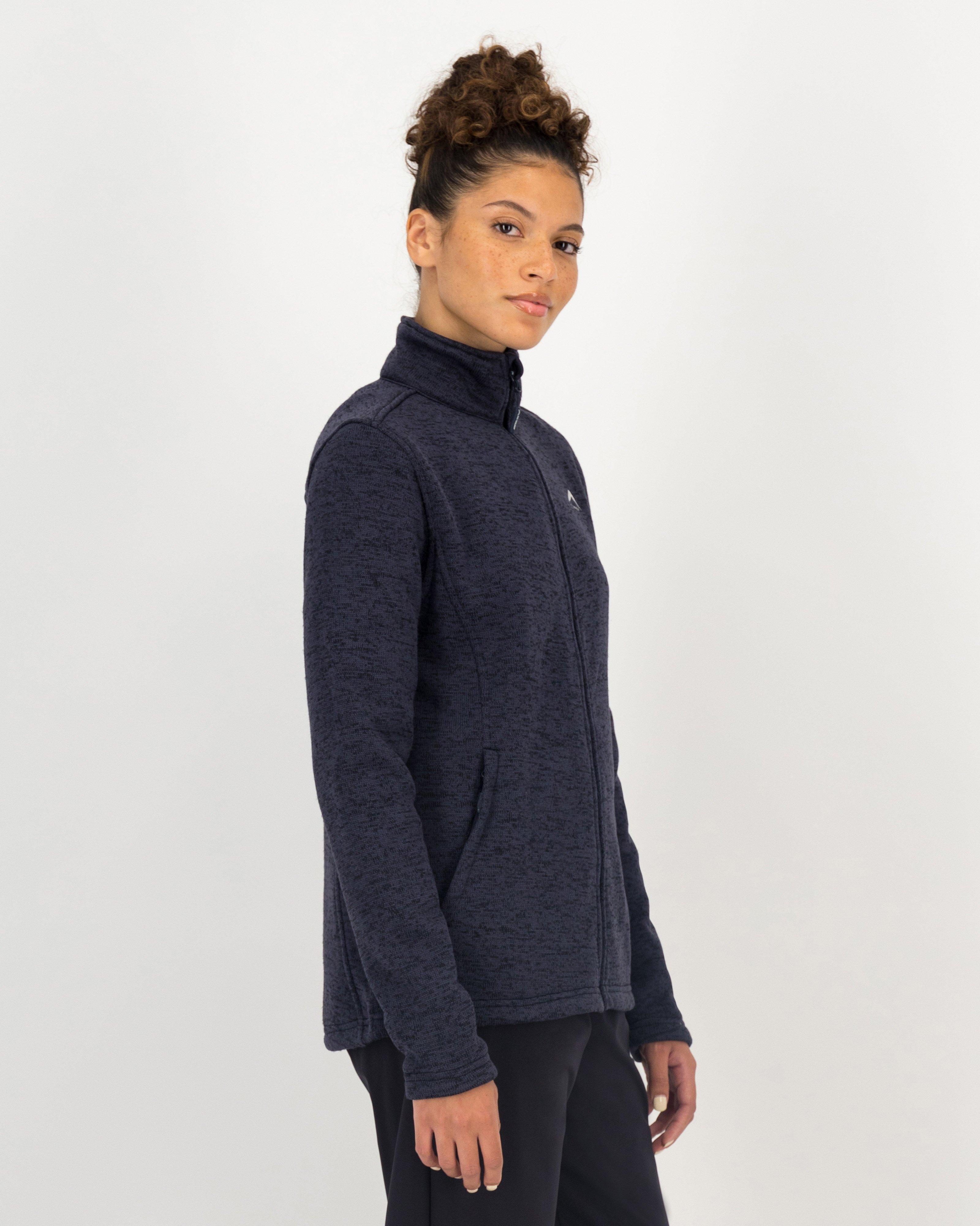K-Way Women's Melissa Knitted Fleece Jacket -  Navy