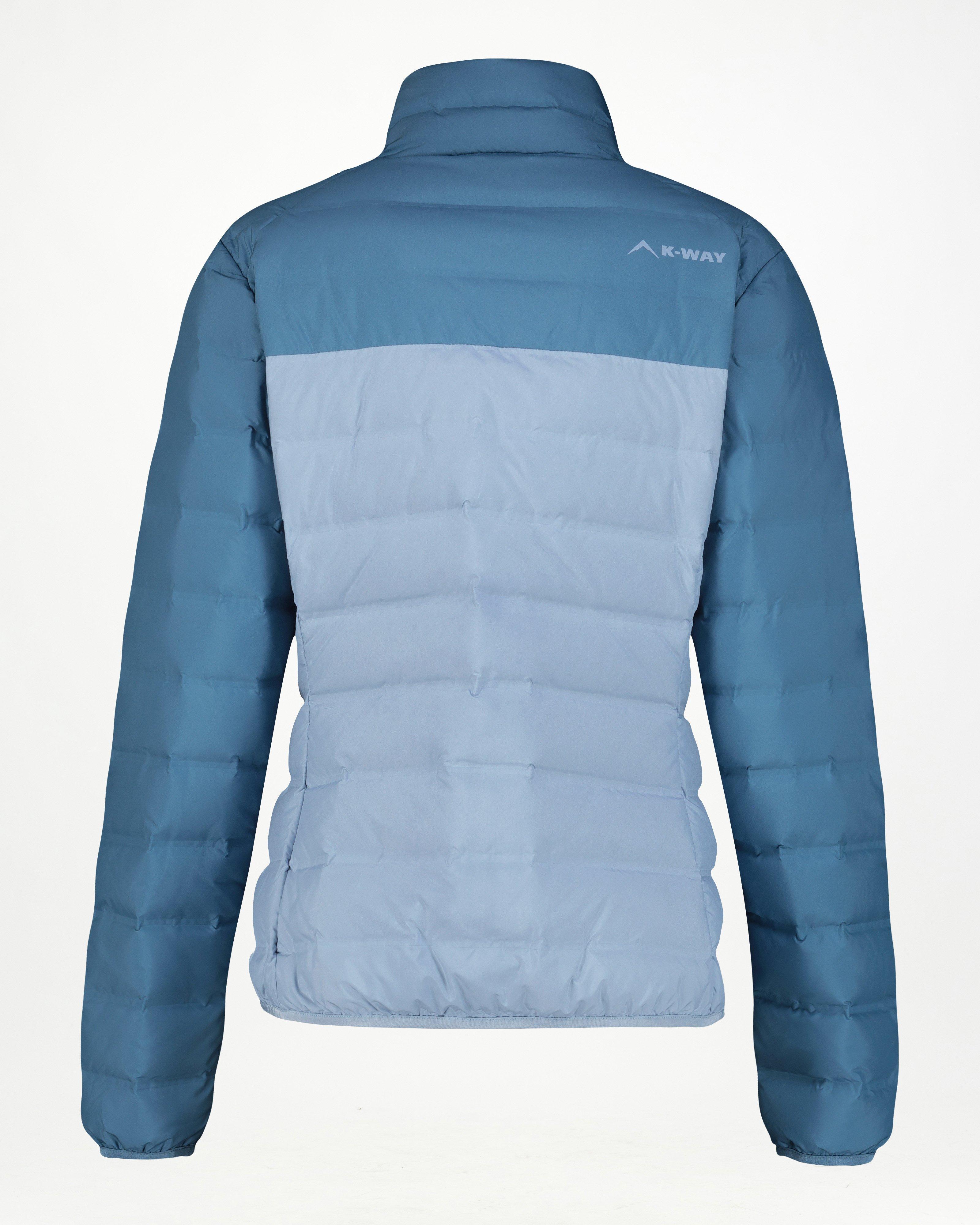 K-Way Women's Colourblock Ember Down Jacket -  Mid Blue