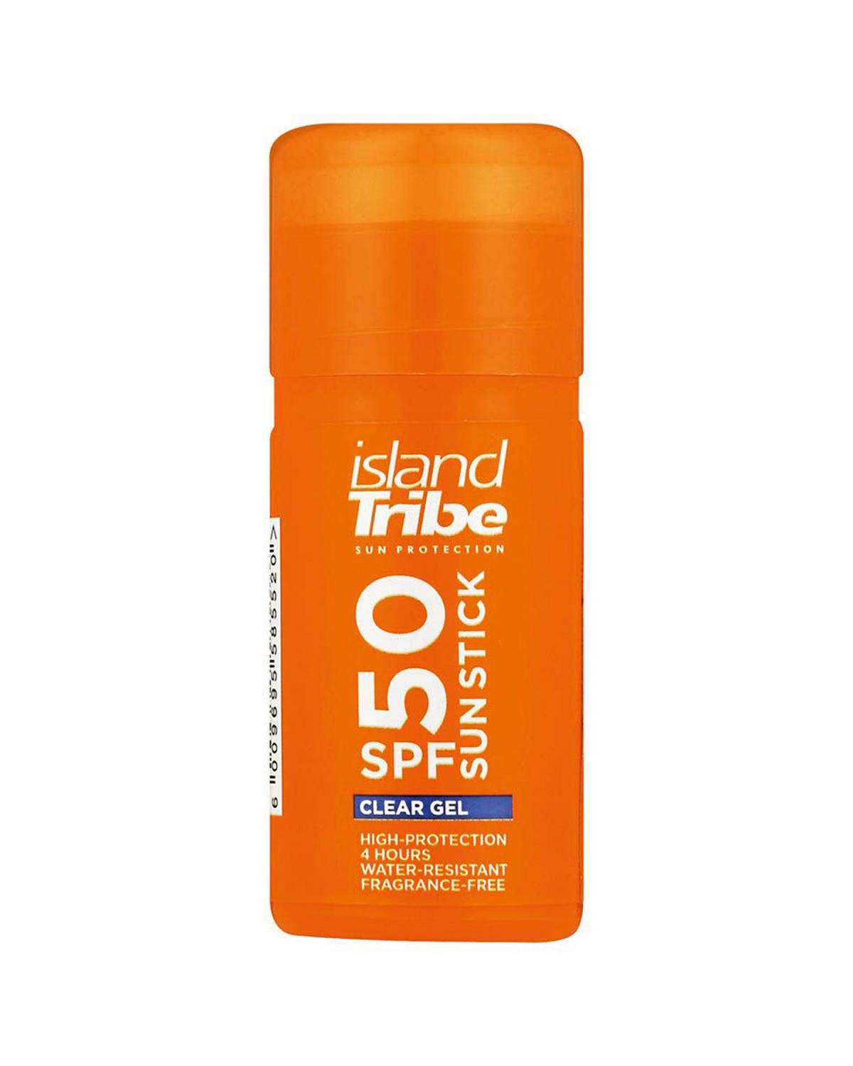 Island Tribe SPF 50 Clear Gel Sunblock -  White