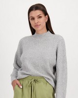 Rare Earth Women's Rose Knit -  grey