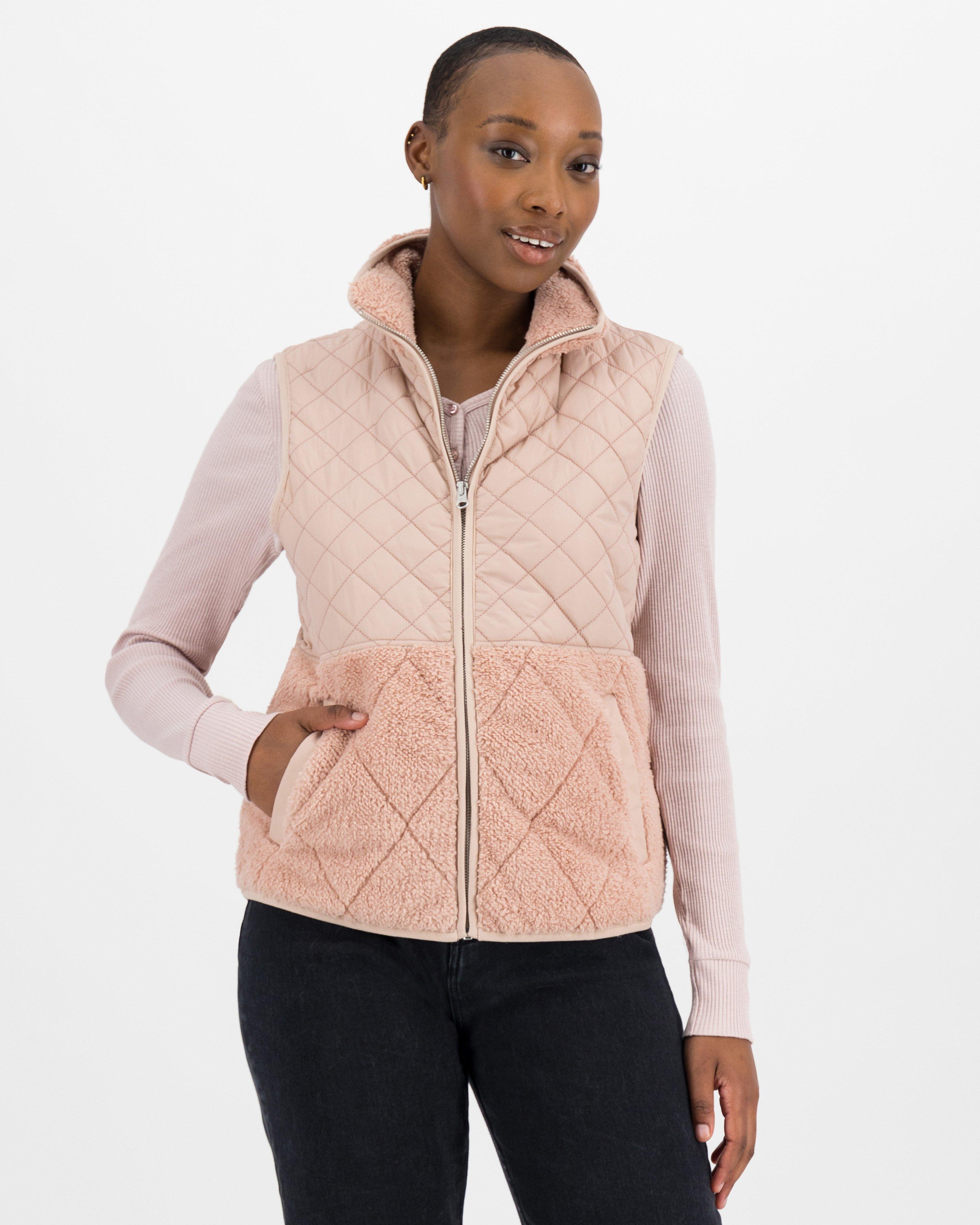 Pink down outlet vest womens