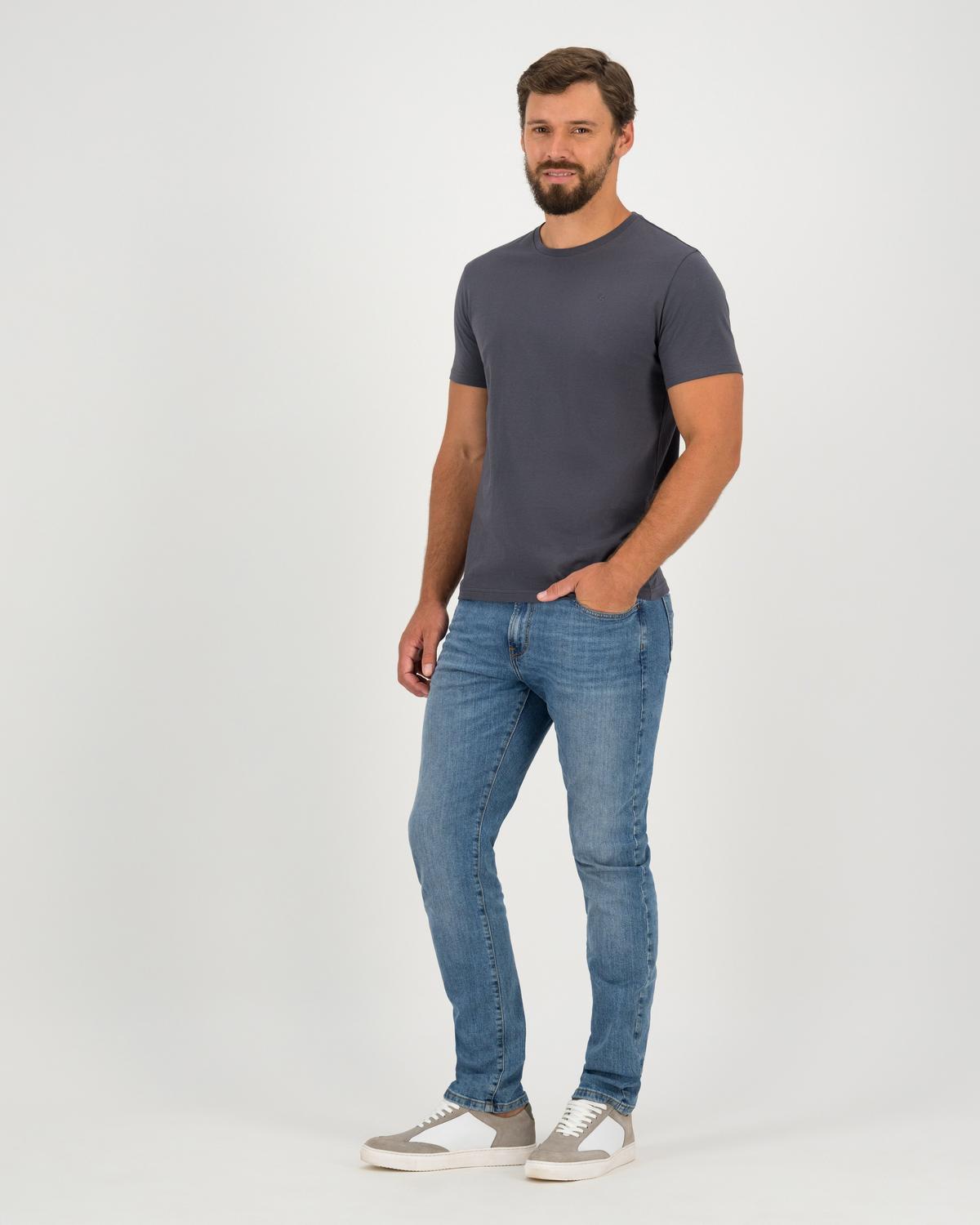 Men's Nick Standard Fit T-Shirt -  Charcoal