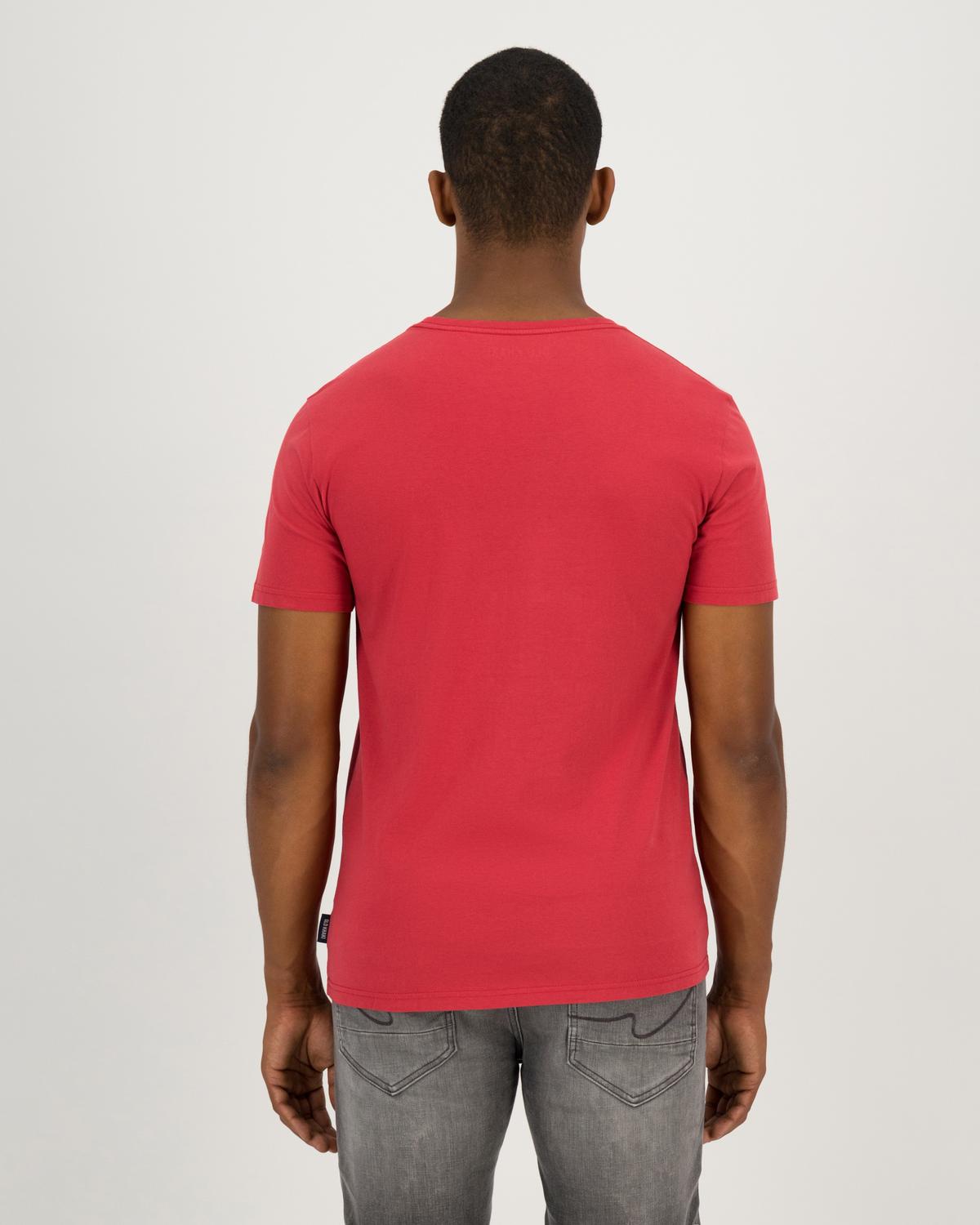 Men's Nick Standard Fit T-Shirt -  Burgundy
