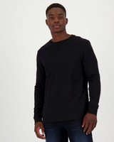Old Khaki Men's Niall Long-Sleeve Relaxed Fit T-Shirt -  black
