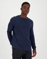 Old Khaki Men's Niall Long-Sleeve Relaxed Fit T-Shirt -  navy