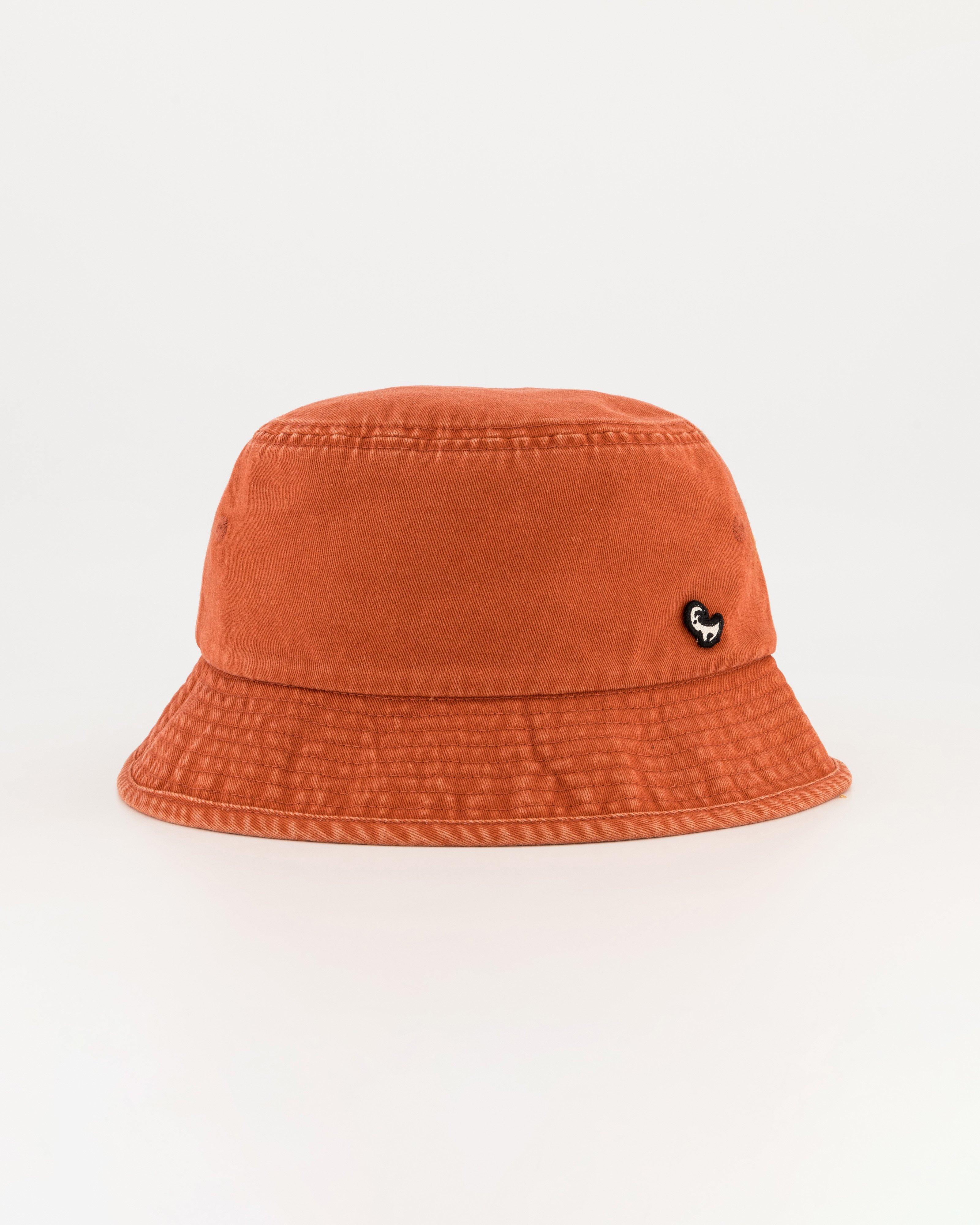 Men's Jaco Washed Bucket Hat -  Rust