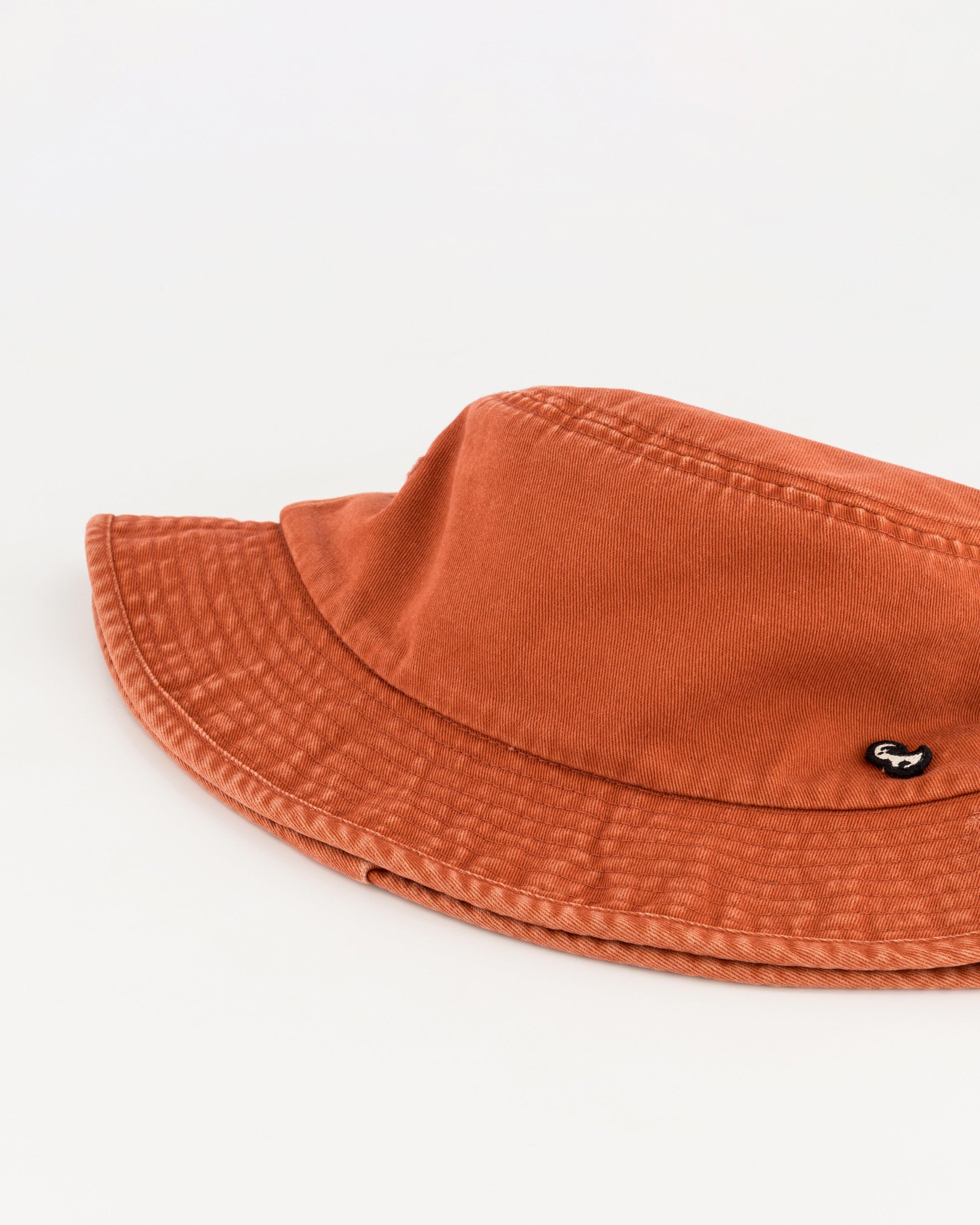 Men's Jaco Washed Bucket Hat -  Rust