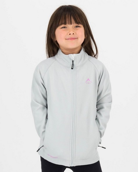 K-Way Kids Luna 2-Ply Softshell Jacket -  silver