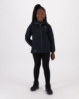 K-Way Kids Kora 2-Ply Hooded Softshell Jacket -  black