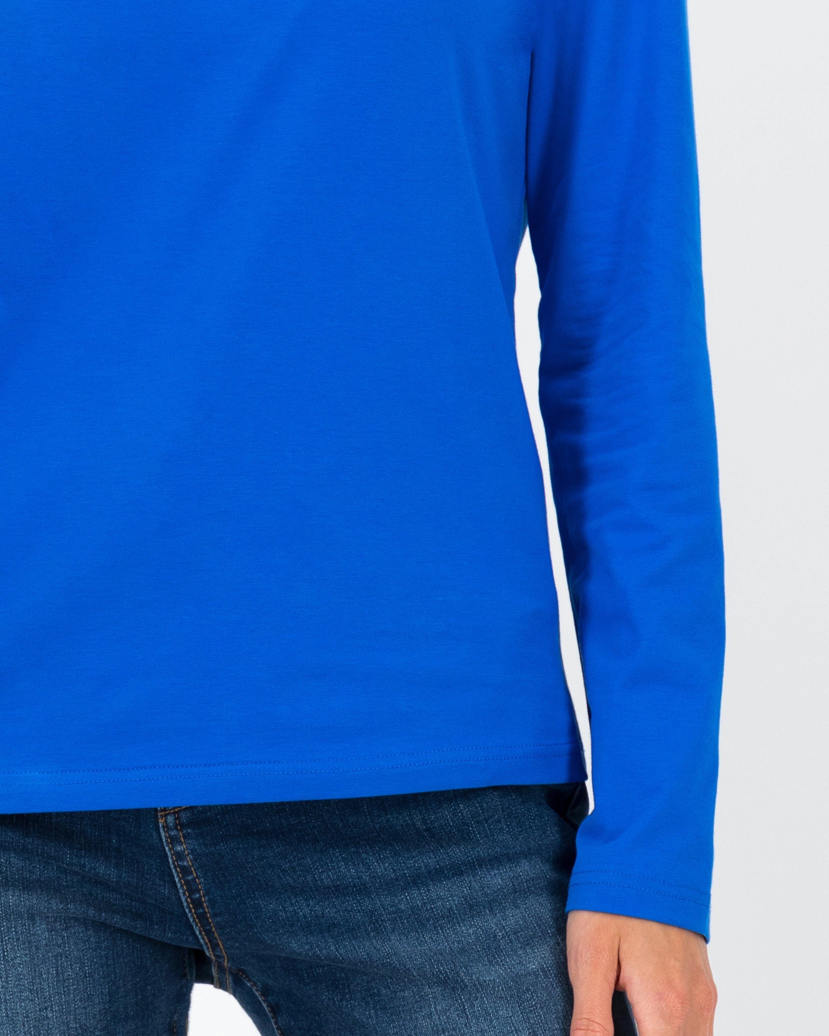 Clea Long Sleeve Tee -  Blue