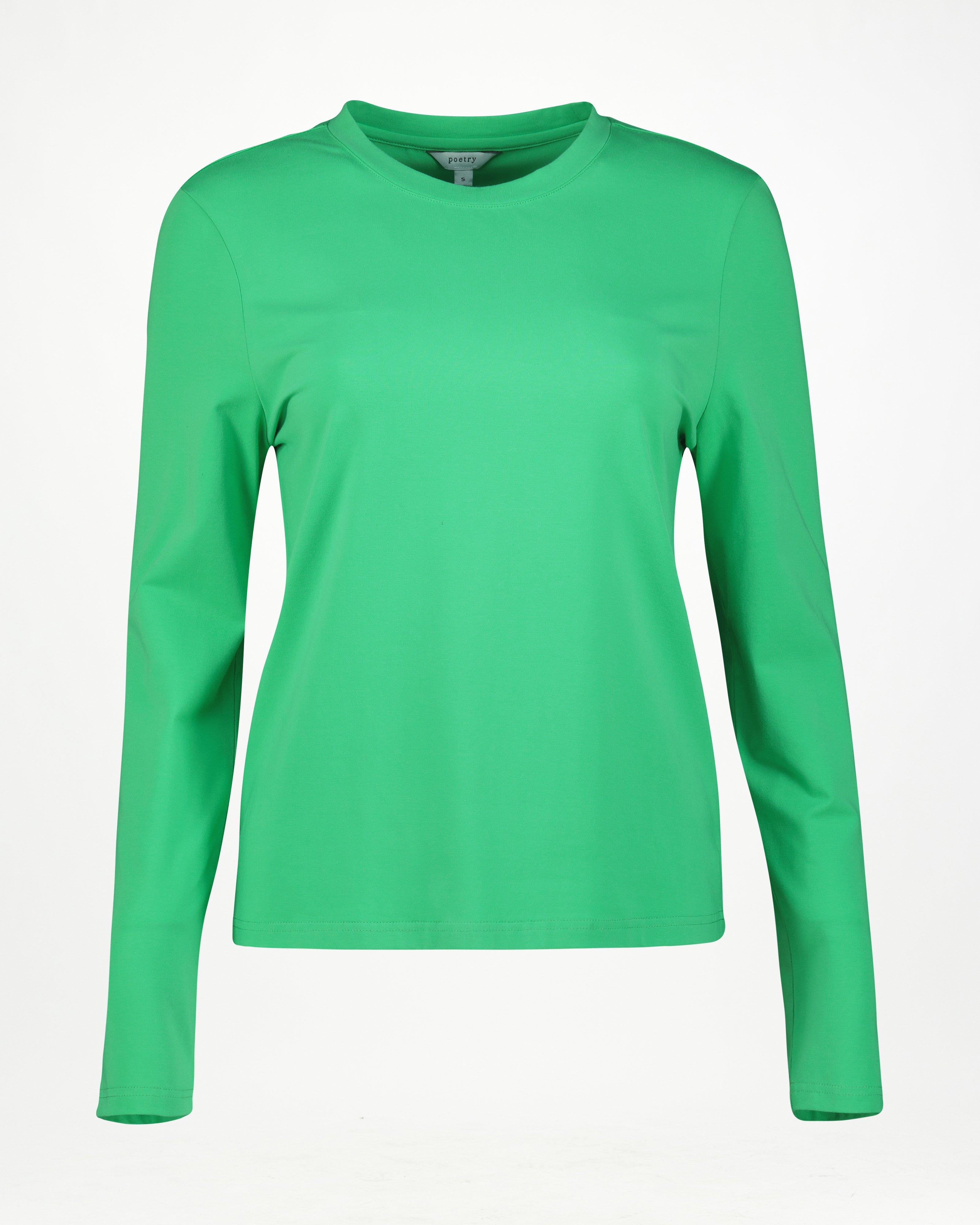 Clea Long Sleeve Tee -  Green