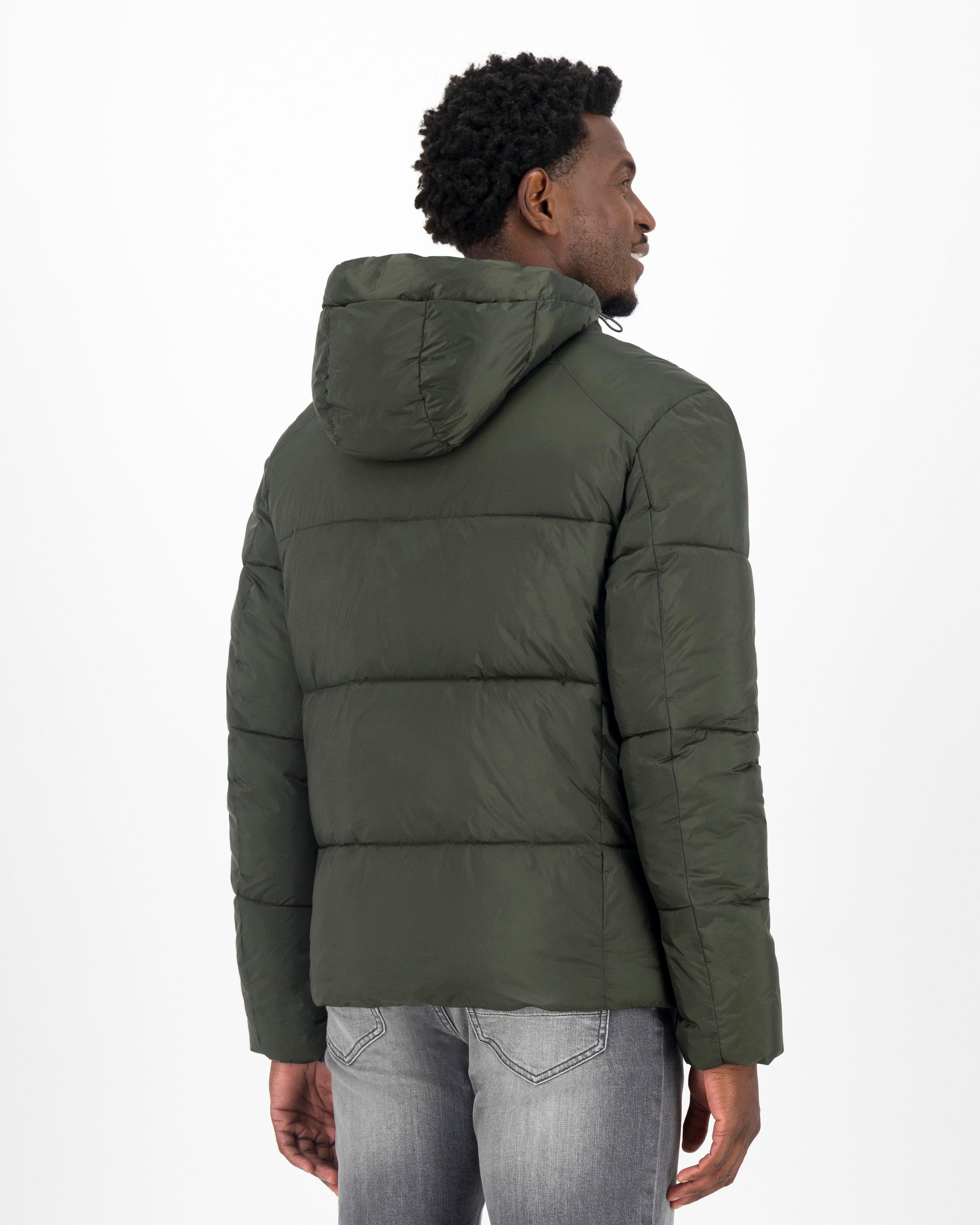 Old khaki store puffer jacket mens