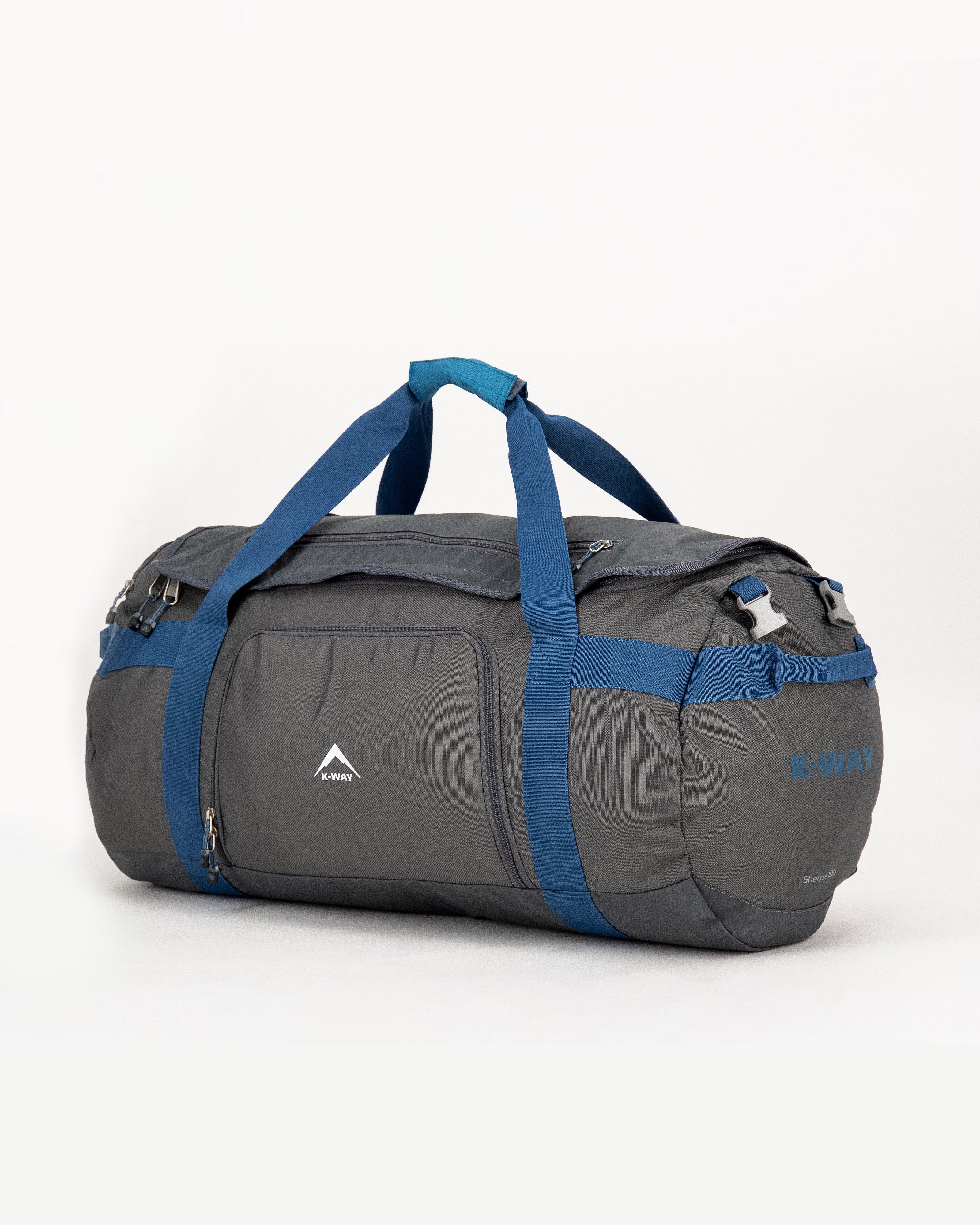 K-Way Weekender Duffel Bag - 100L -  Blue
