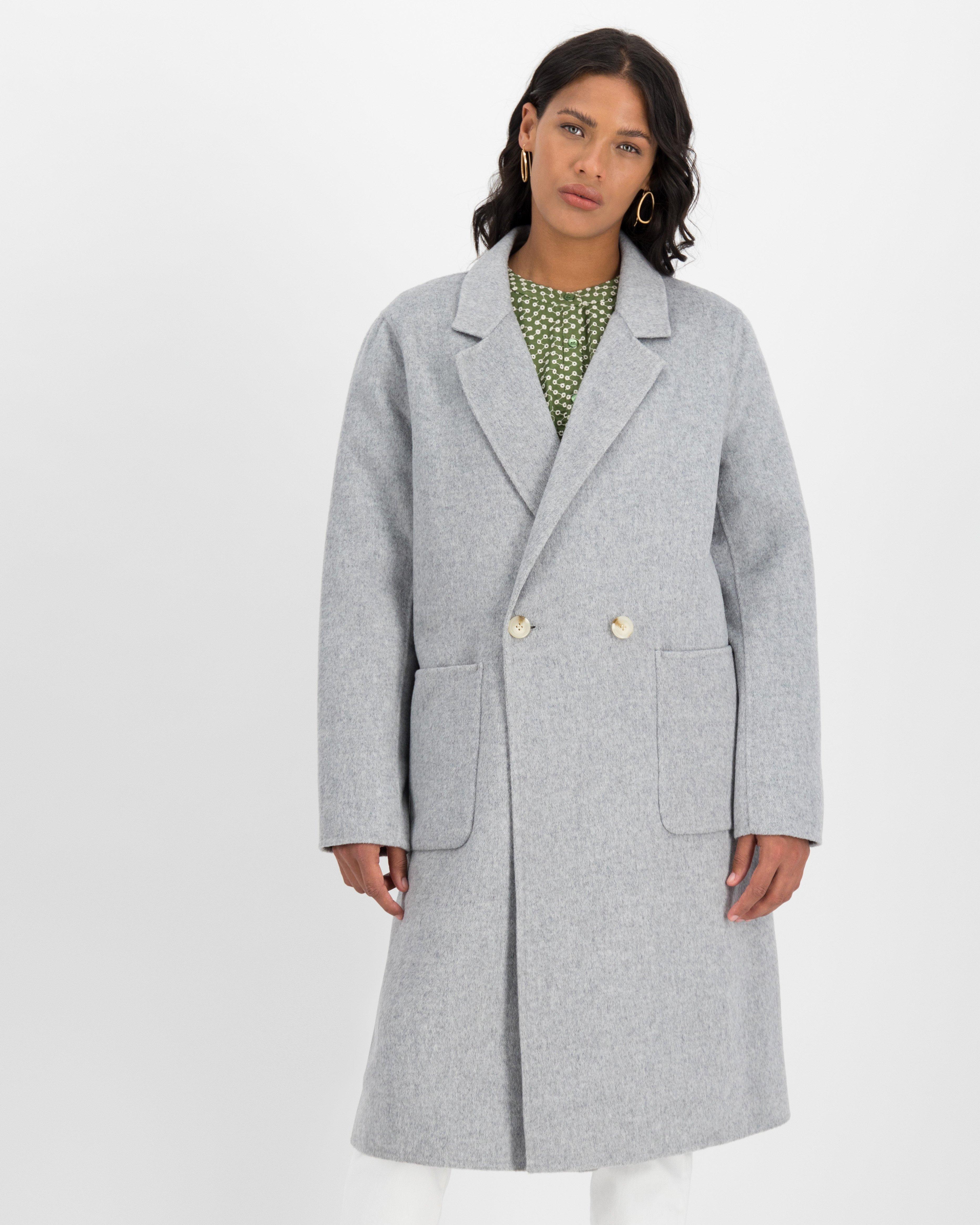 Sia Wool Blend Coat -  Grey