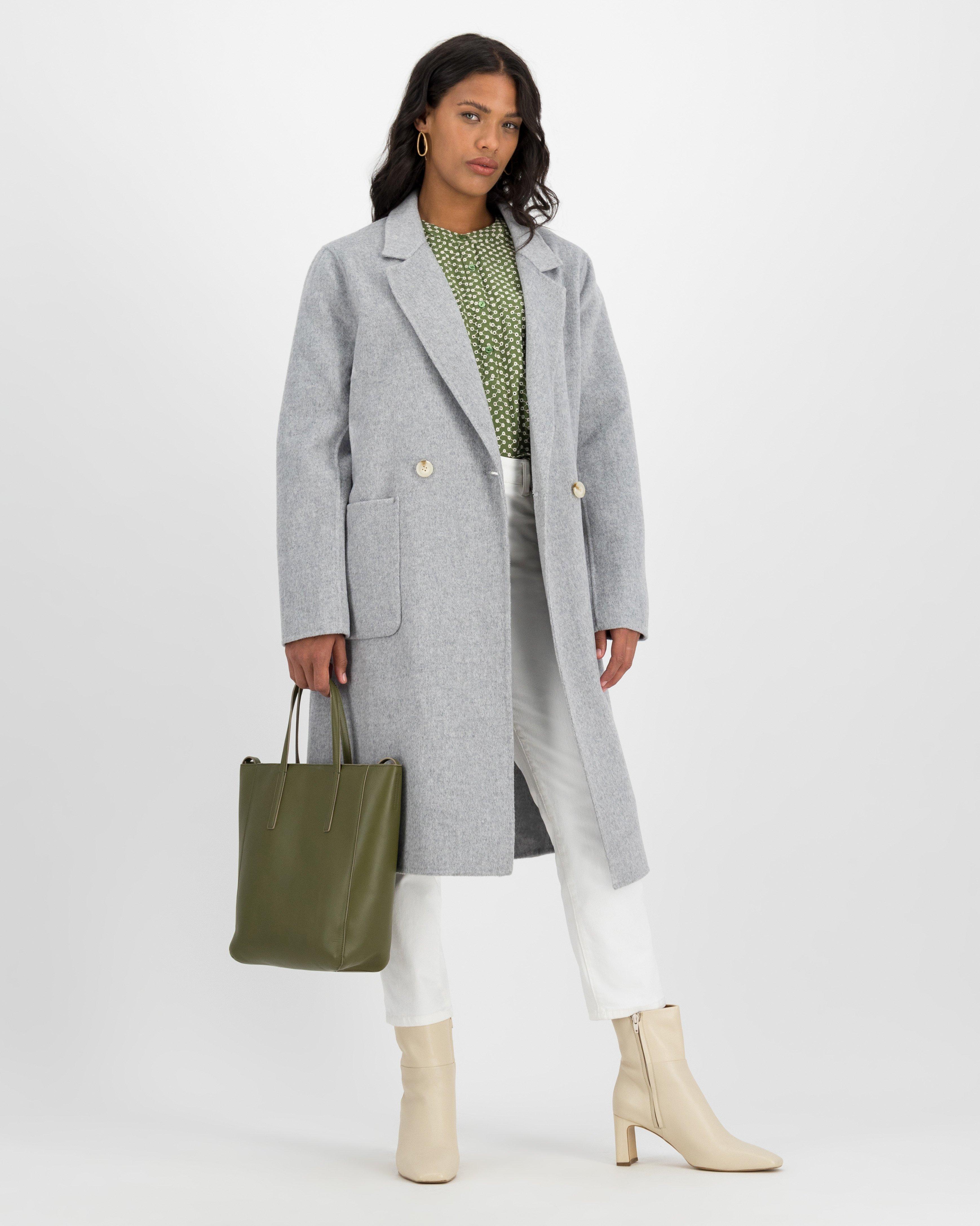 Sia Wool Blend Coat -  Grey