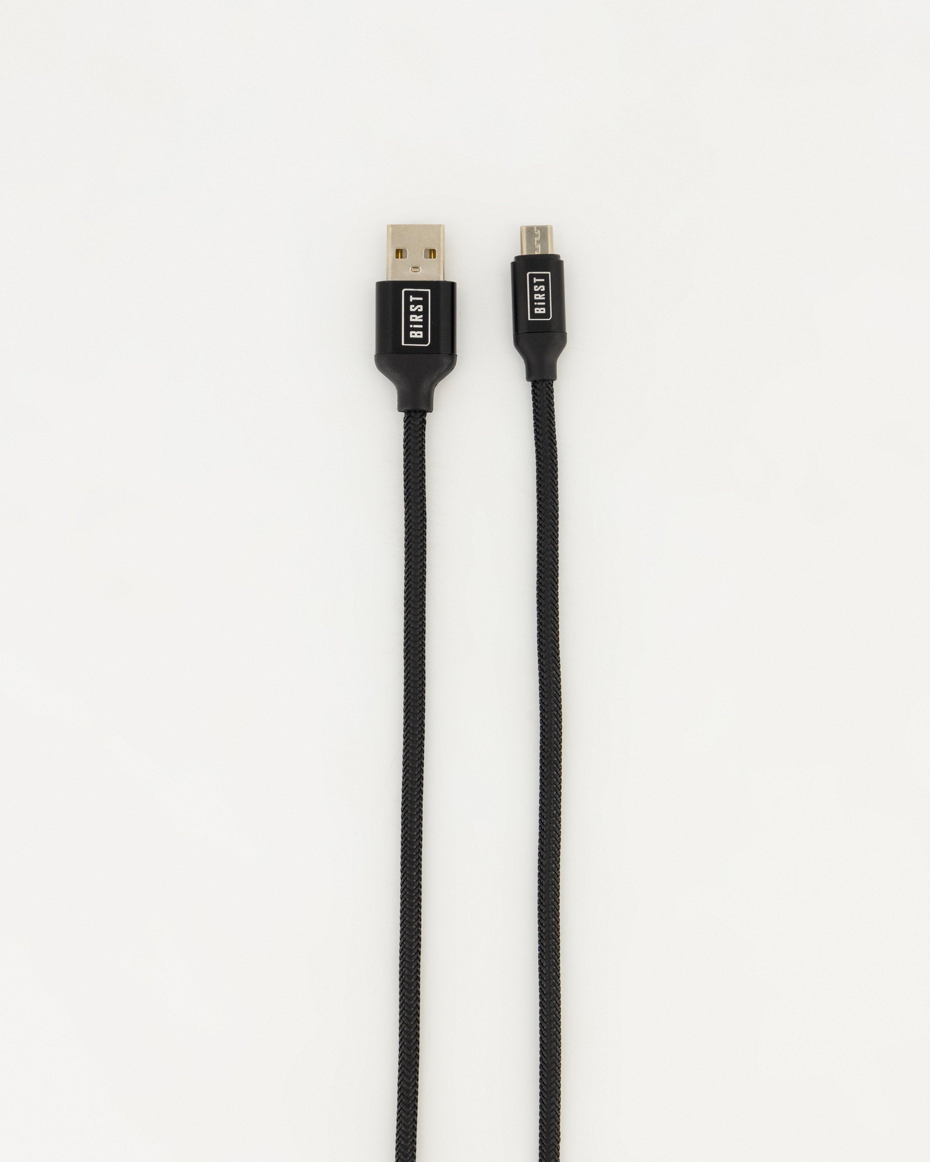 Birst Nylon Braided Micro USB Cable -  Black