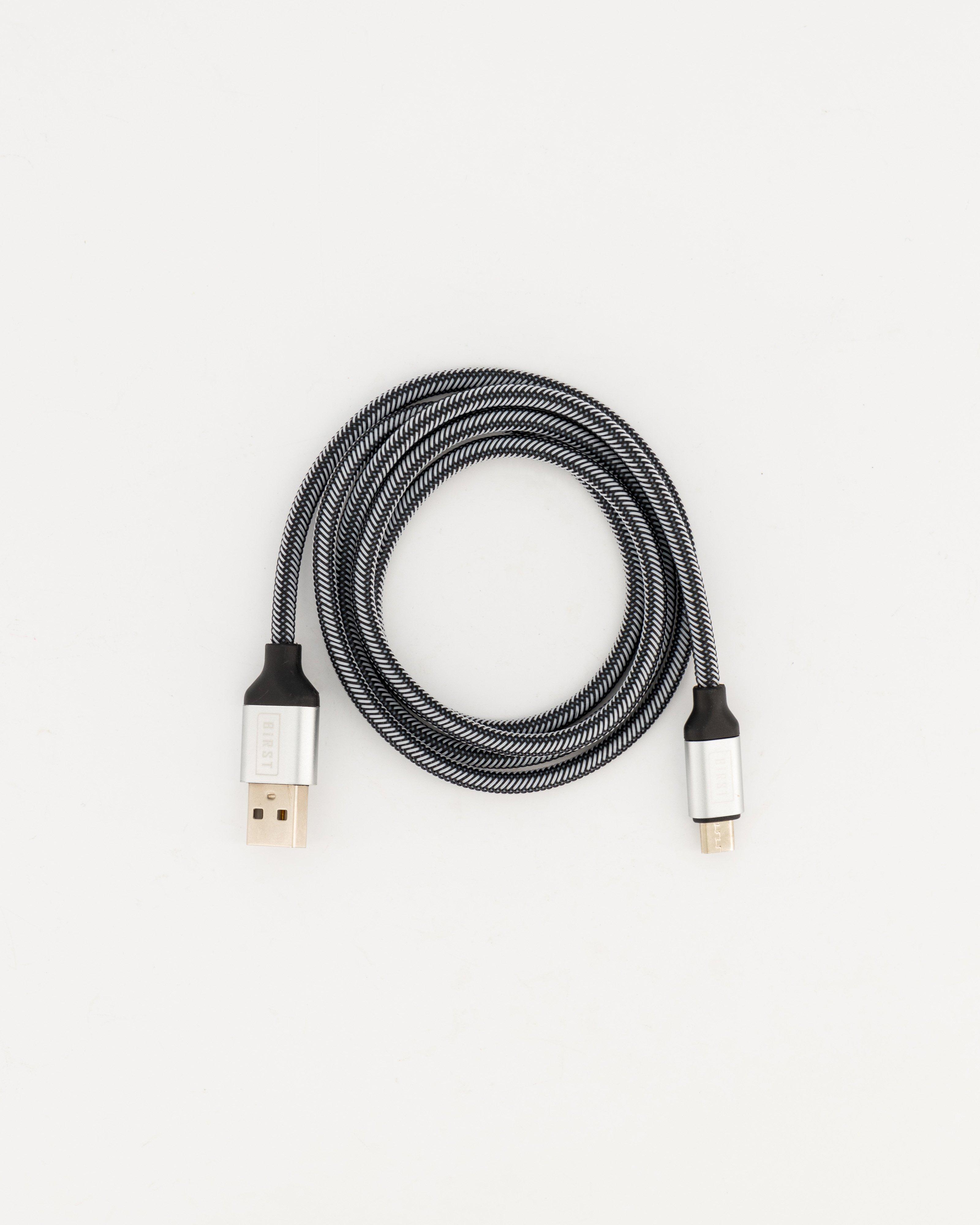 Birst Nylon Braided Micro USB Cable -  Grey