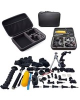 Xtreme 55 Piece Accessories Kit for Action Cameras -  black