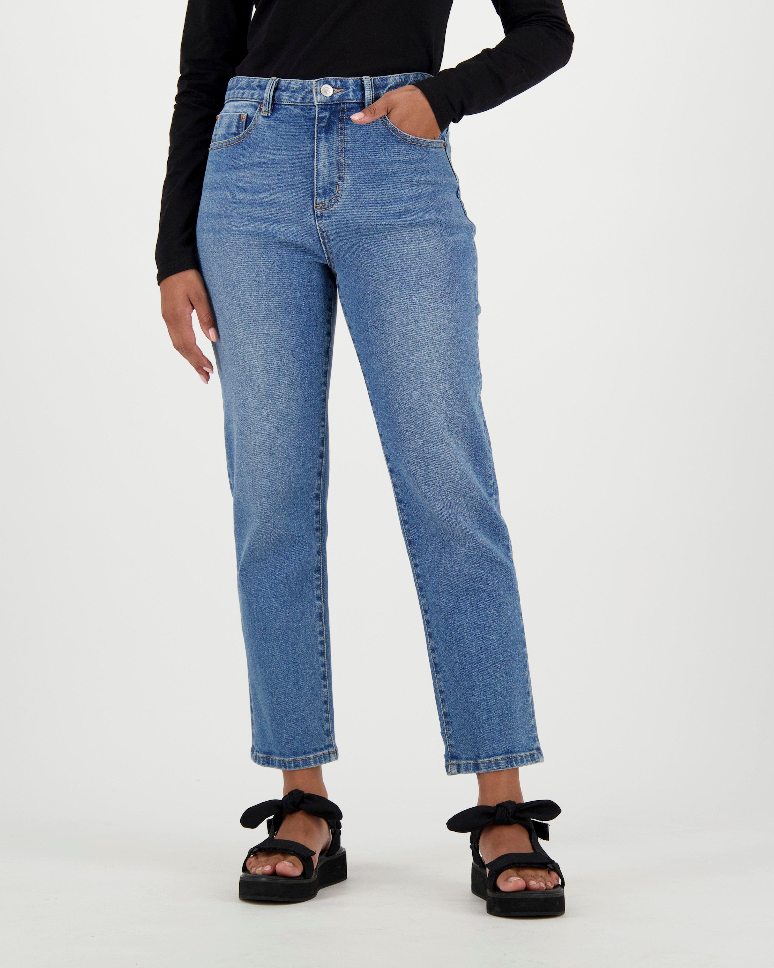 Dylan Straight Leg Denim -  Mid Blue