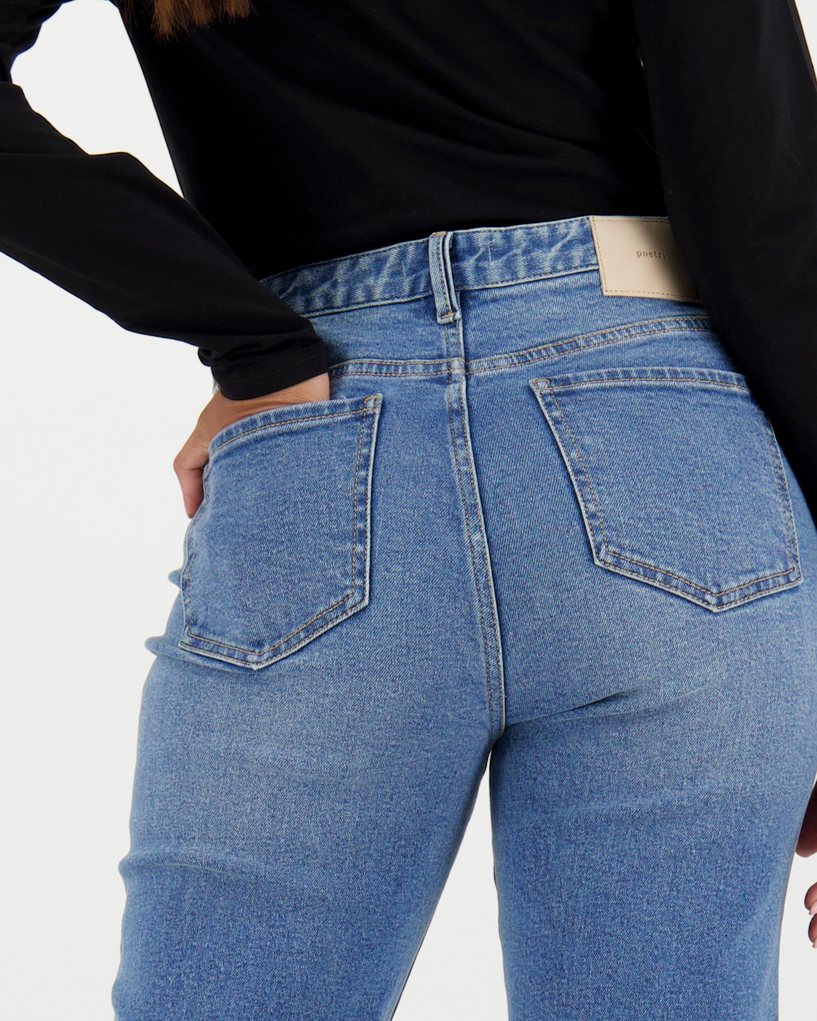 Dylan Straight Leg Denim -  Mid Blue