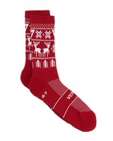 Versus Red Christmas Jersey Performance Active Socks -  red