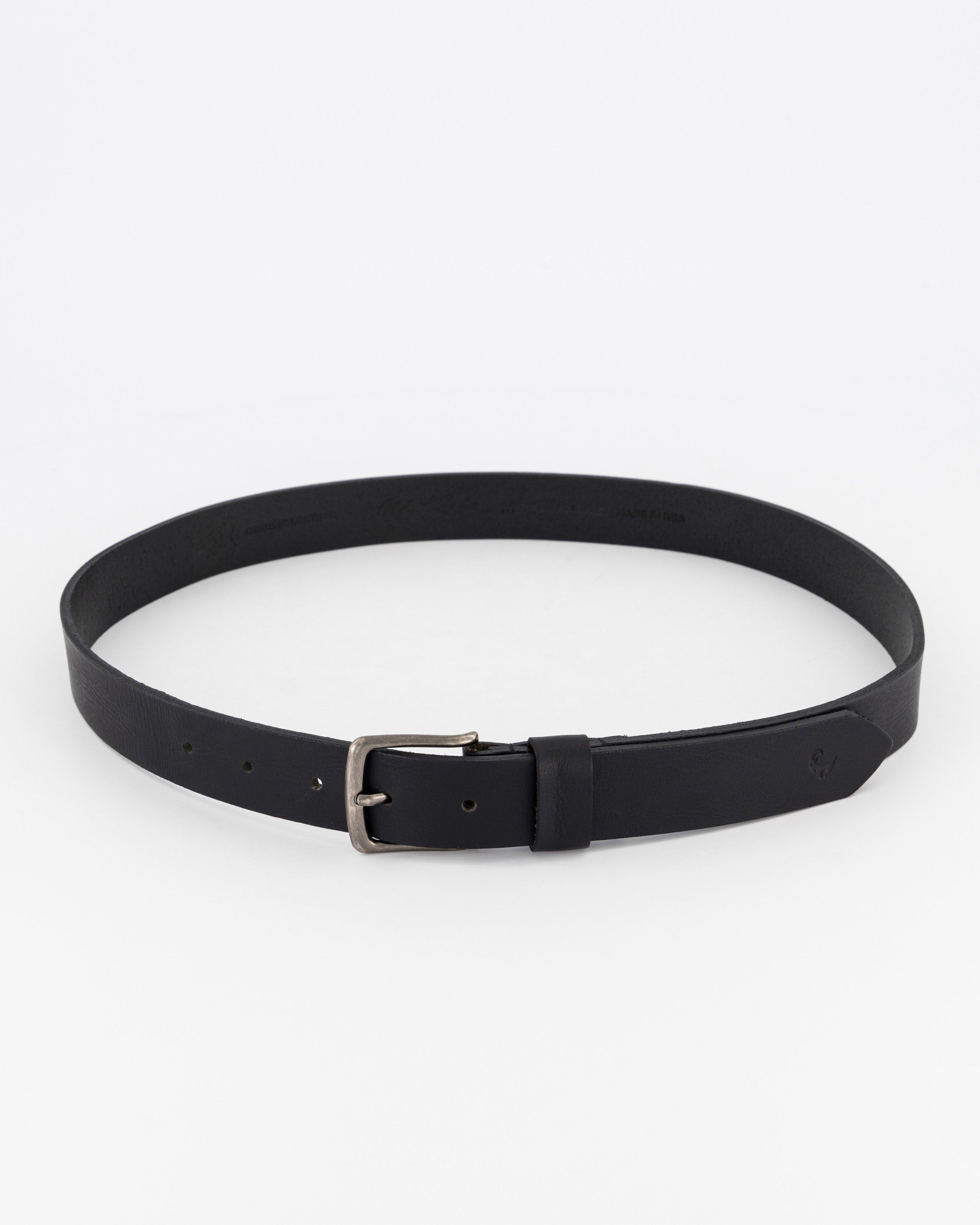 Women's Kodiak Leather Belt -  Black