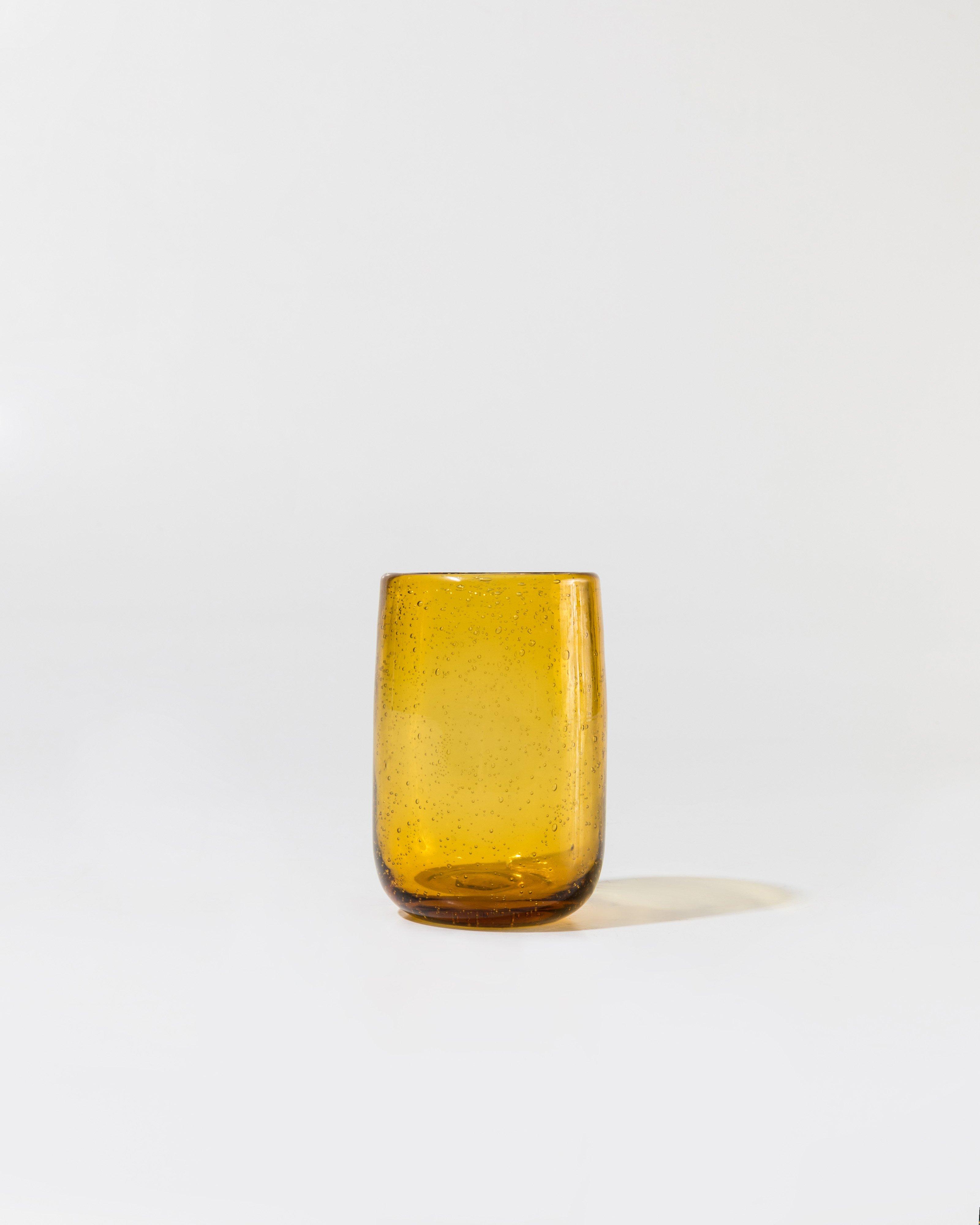Bubble Water Glass -  Ochre